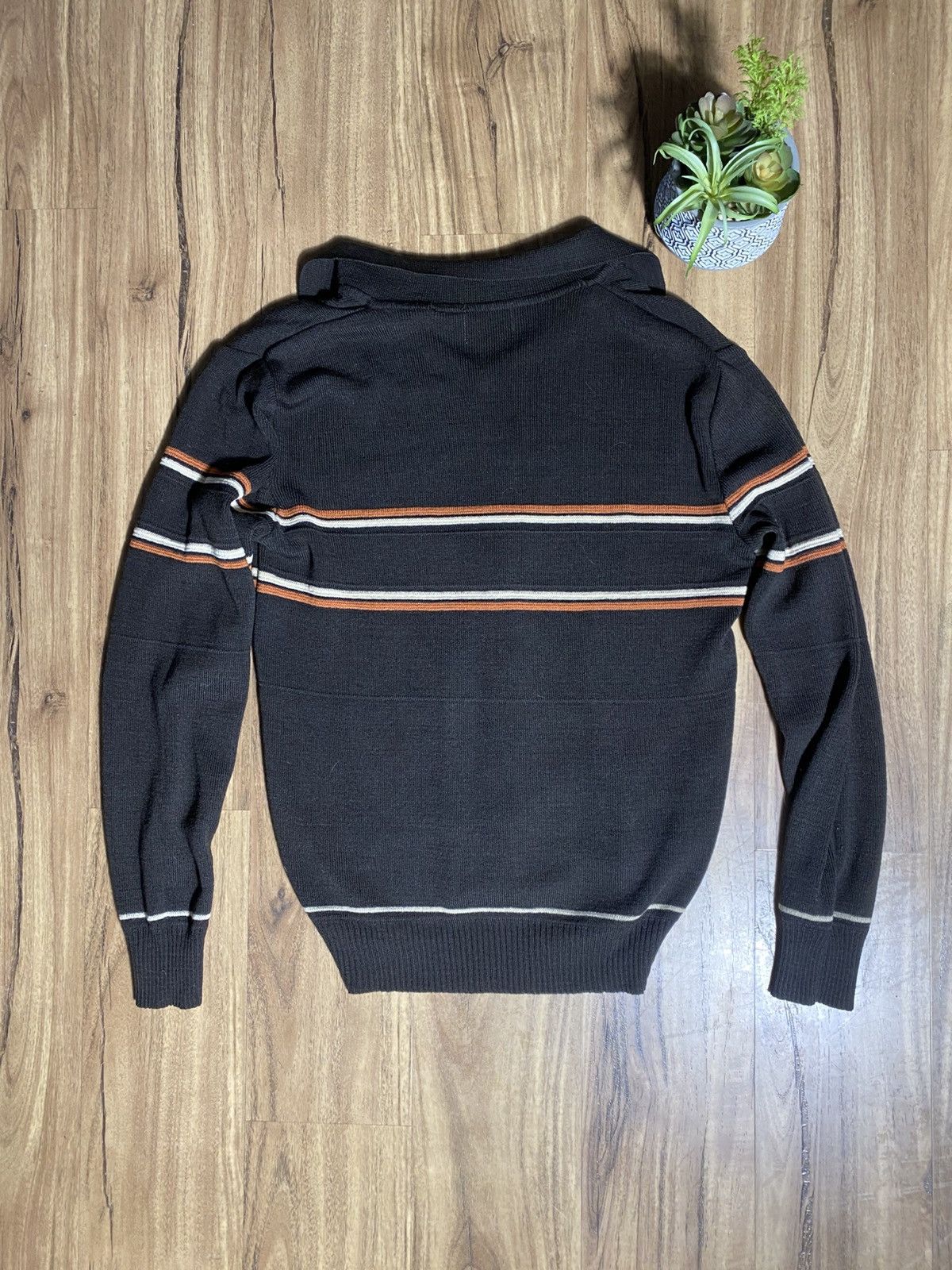 Polo Ralph Lauren Brown V-Neck Sweater 2000s Size US S / EU 44-46 / 1 - 2 Thumbnail
