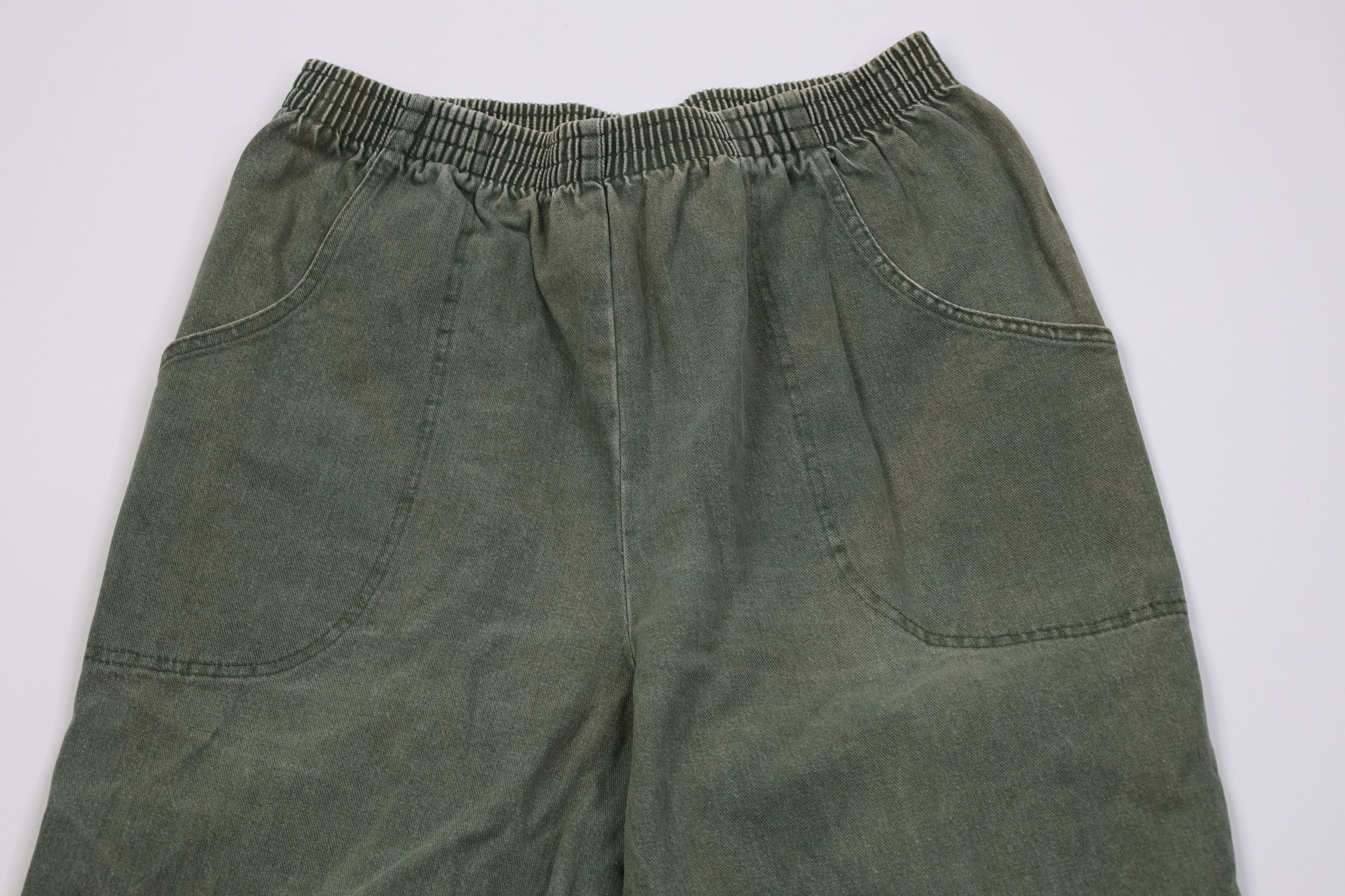 Vintage Vintage 90s Streetwear Fit Utility Denim Jeans Green USA Size 40" / US 18 - 2 Thumbnail