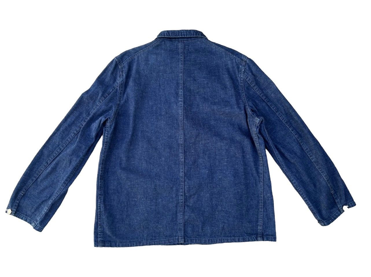 Blue Blue Japan VTG Blue Blue Japan Indigo Blue Pull Over Denim Jacket Shirt Size US M / EU 48-50 / 2 - 2 Thumbnail
