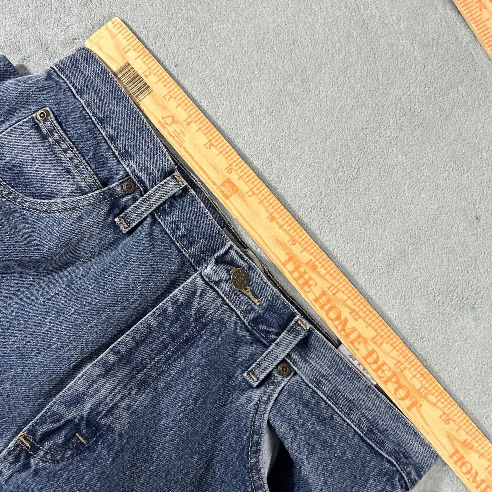 Wrangler Y2k 2000s Wrangler Baggy Straight Jeans Mens 34x29 Hamilton Size US 34 / EU 50 - 4 Thumbnail
