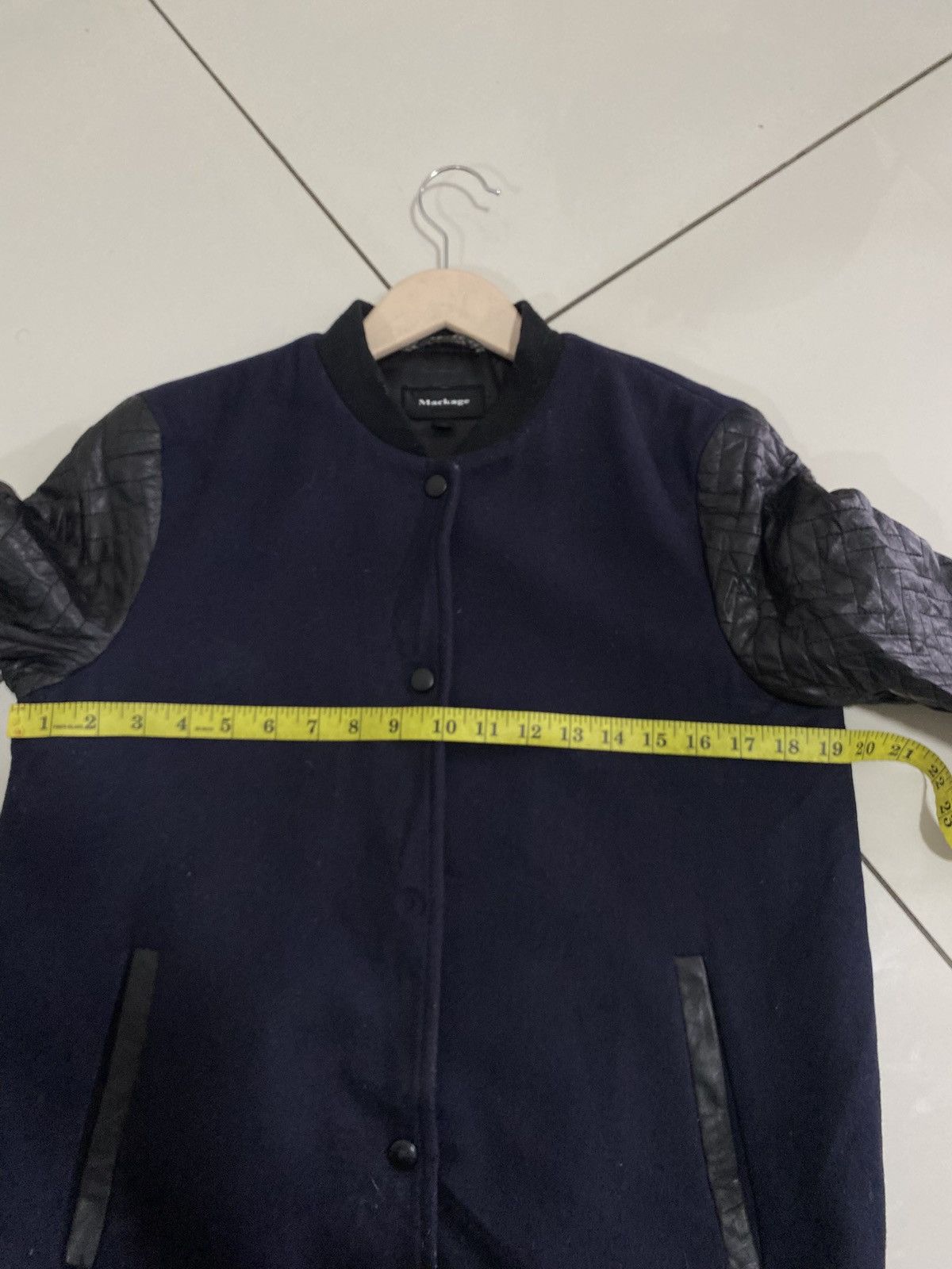 Mackage Mackage bomber jacket navy blue wool Size US M / EU 48-50 / 2 - 15 Thumbnail