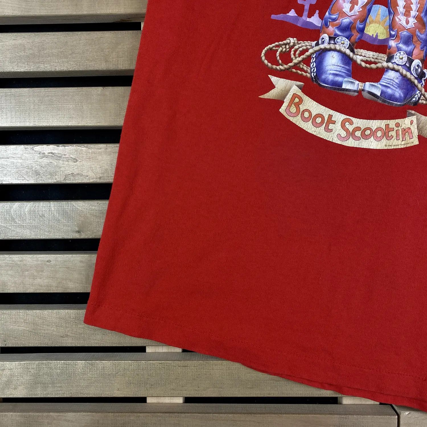 Vintage Mens Vintage T Shirt Line Danging 1997 Size L Size US L / EU 52-54 / 3 - 3 Thumbnail