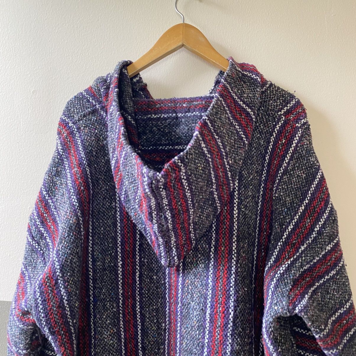 Vintage Black and Red Striped Baja Hoodie Pullover Size US XL / EU 56 / 4 - 11 Thumbnail
