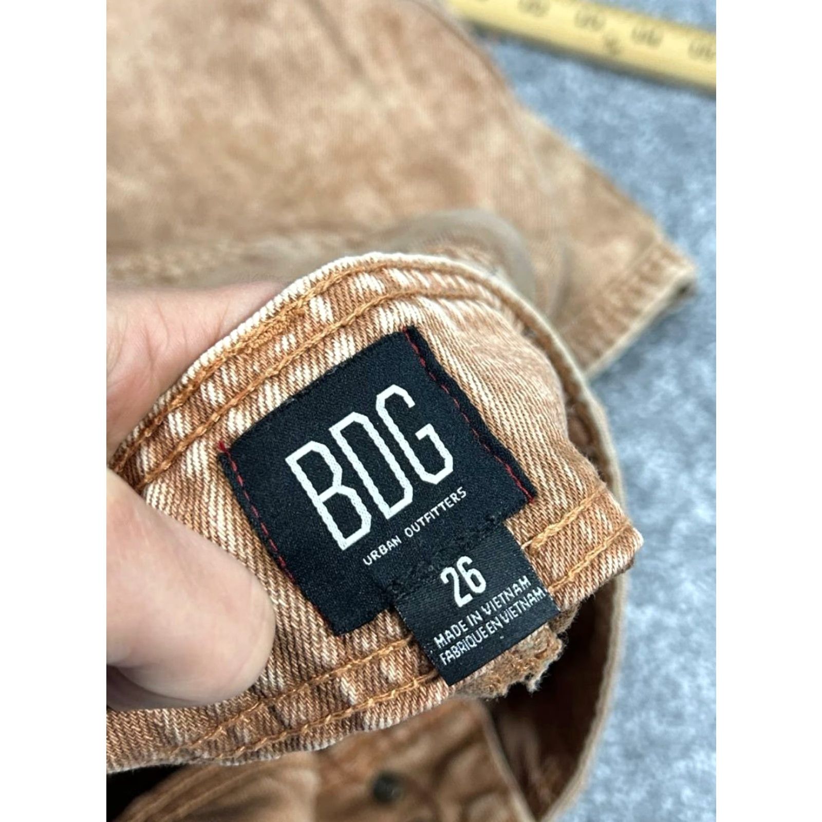 Urban Outfitters Urban Outfitters Jeans Womens 26 Sofia Yoke Acid Wash Brown Straight High Rise Zipper 26 Brown Womens Jeans Urban Outfitters Size 26" / US 2 / IT 38 - 7 Thumbnail