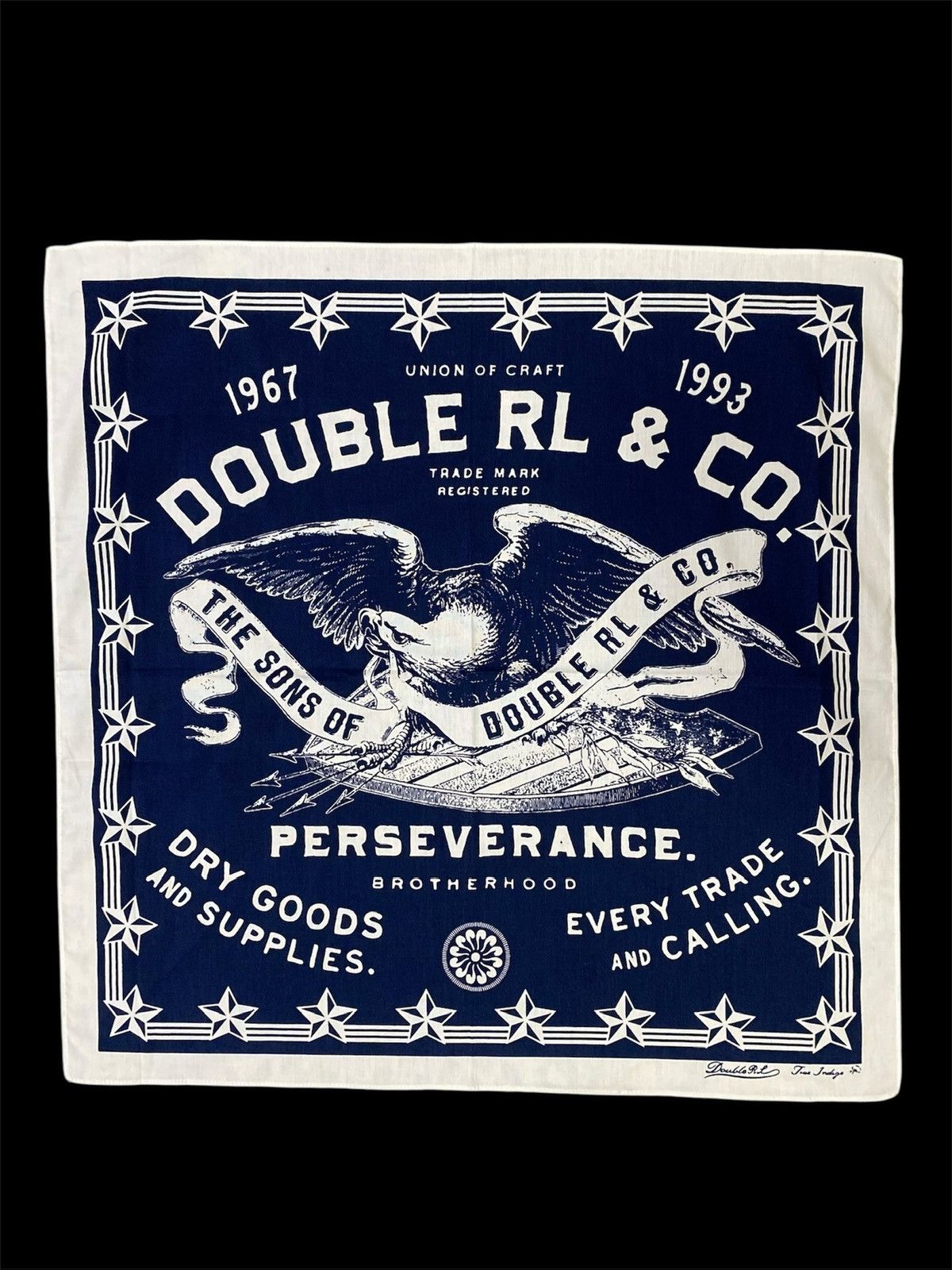 RRL Ralph Lauren ‼️LAST DROP‼️ RRL Bandana True Indigo Blue Size ONE SIZE - 4 Thumbnail