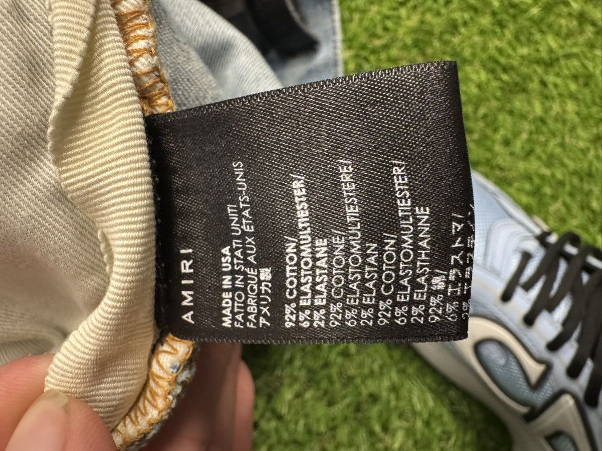 Amiri AMIRI THRASHER LIGHT WASH BONE PATCHES Size US 36 / EU 52 - 7 Thumbnail