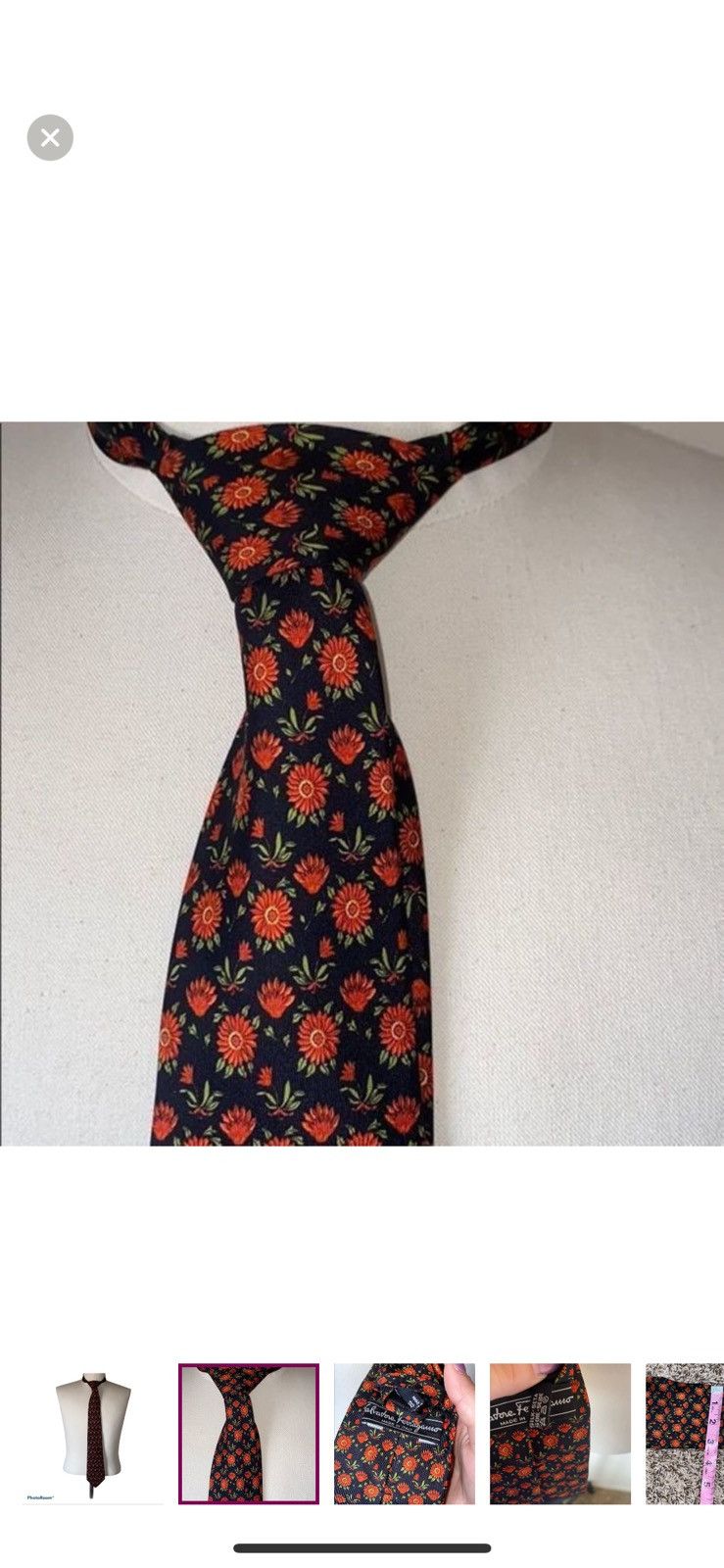 Salvatore Ferragamo Salvatore Ferragamo floral silk tie Size ONE SIZE - 4 Thumbnail
