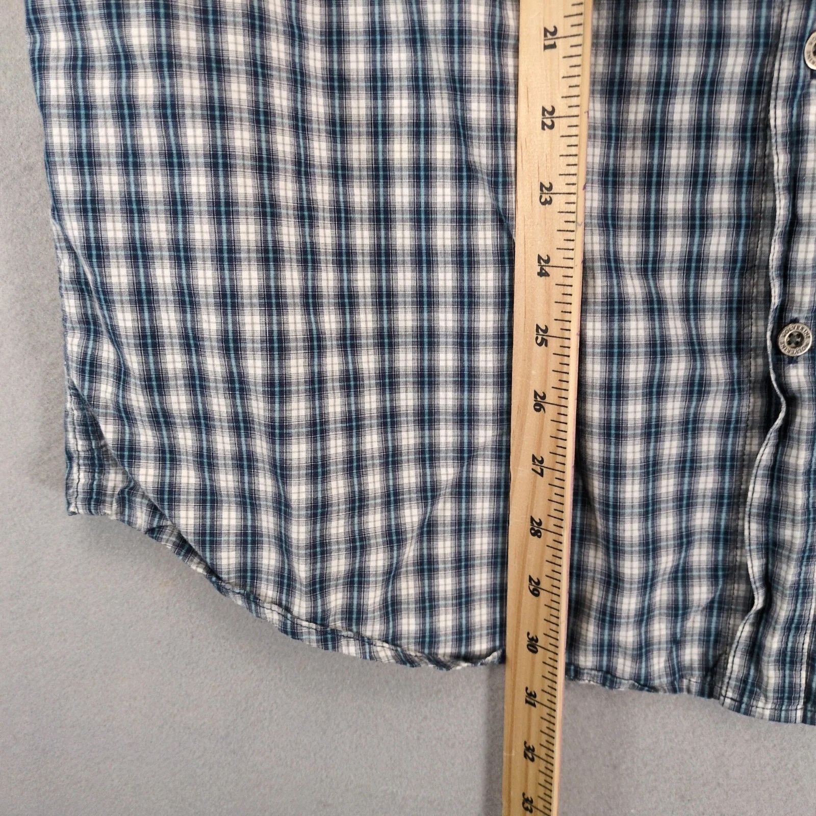 Wolverine Wolverine Blue Plaid Cotton Button Down Shirt Men's L Tall Size US L / EU 52-54 / 3 - 7 Thumbnail