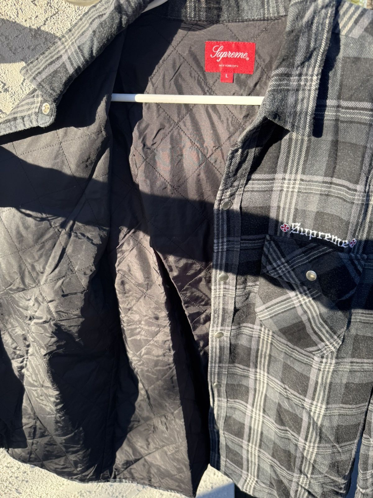 Supreme Supreme independent quilted flannel Size US M / EU 48-50 / 2 - 8 Thumbnail