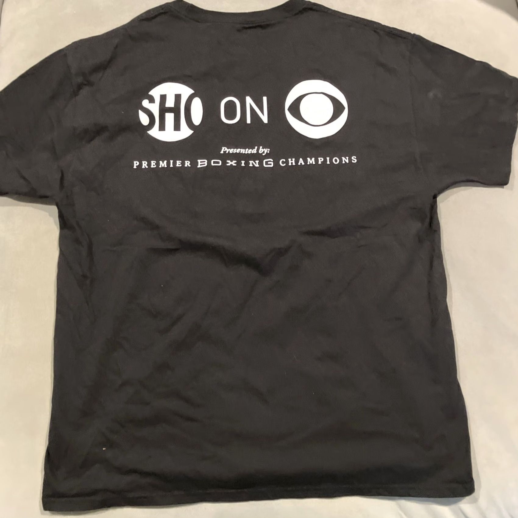 Hanes Keith Thurman Garcia Promo Double Sided T Shirt - L Black Boxing Hanes Shirt Mens } Size US L / EU 52-54 / 3 - 4 Thumbnail