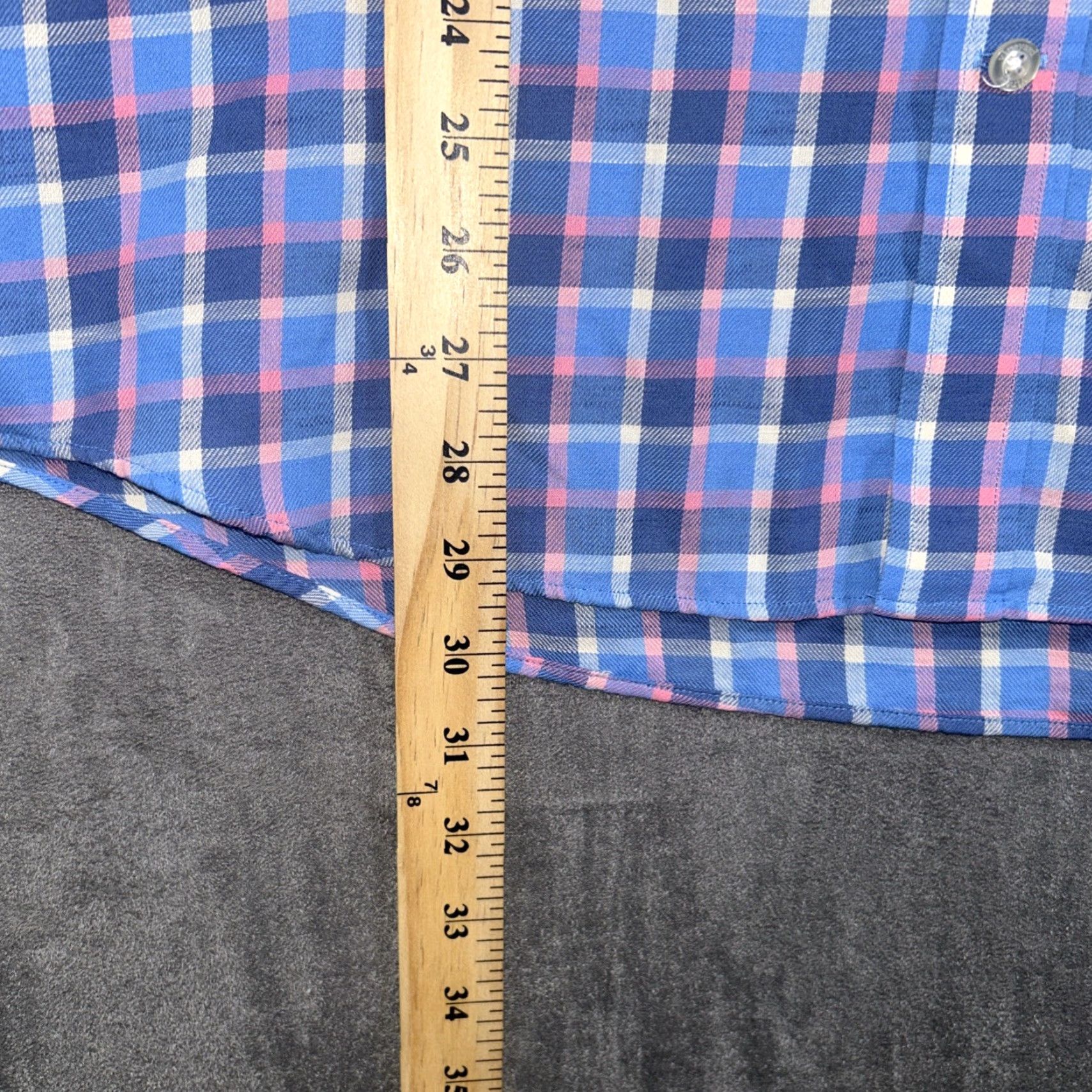 Vineyard Vines Vineyard Vines Crosby Shirt Shirt Button-Down L Blue Plaid Slim Fit Mens Long Sleeve Button-Up Size US L / EU 52-54 / 3 - 7 Thumbnail