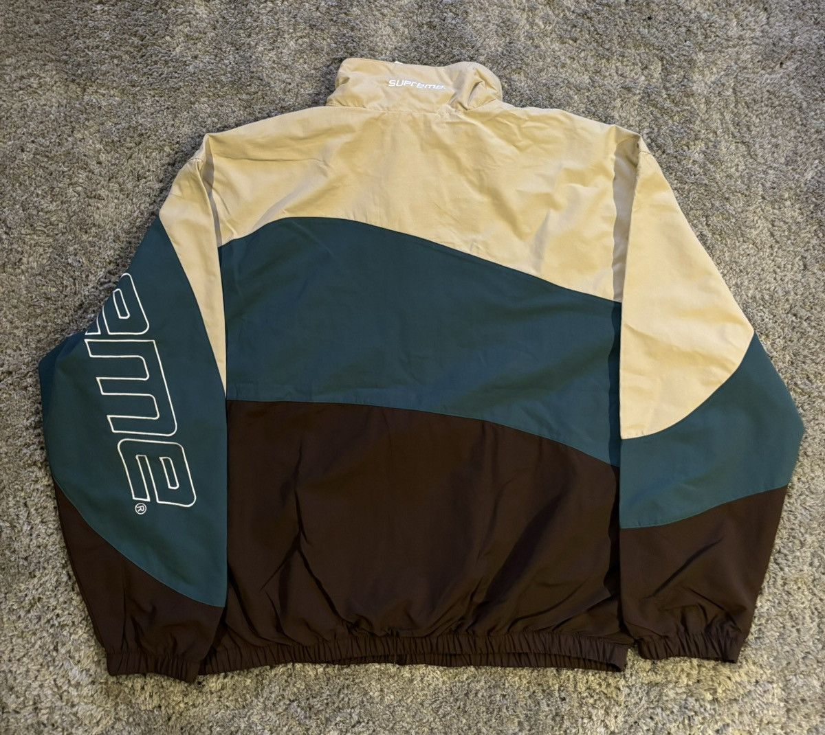 Supreme Supreme Curve Track Jacket Brown | Grailed 
