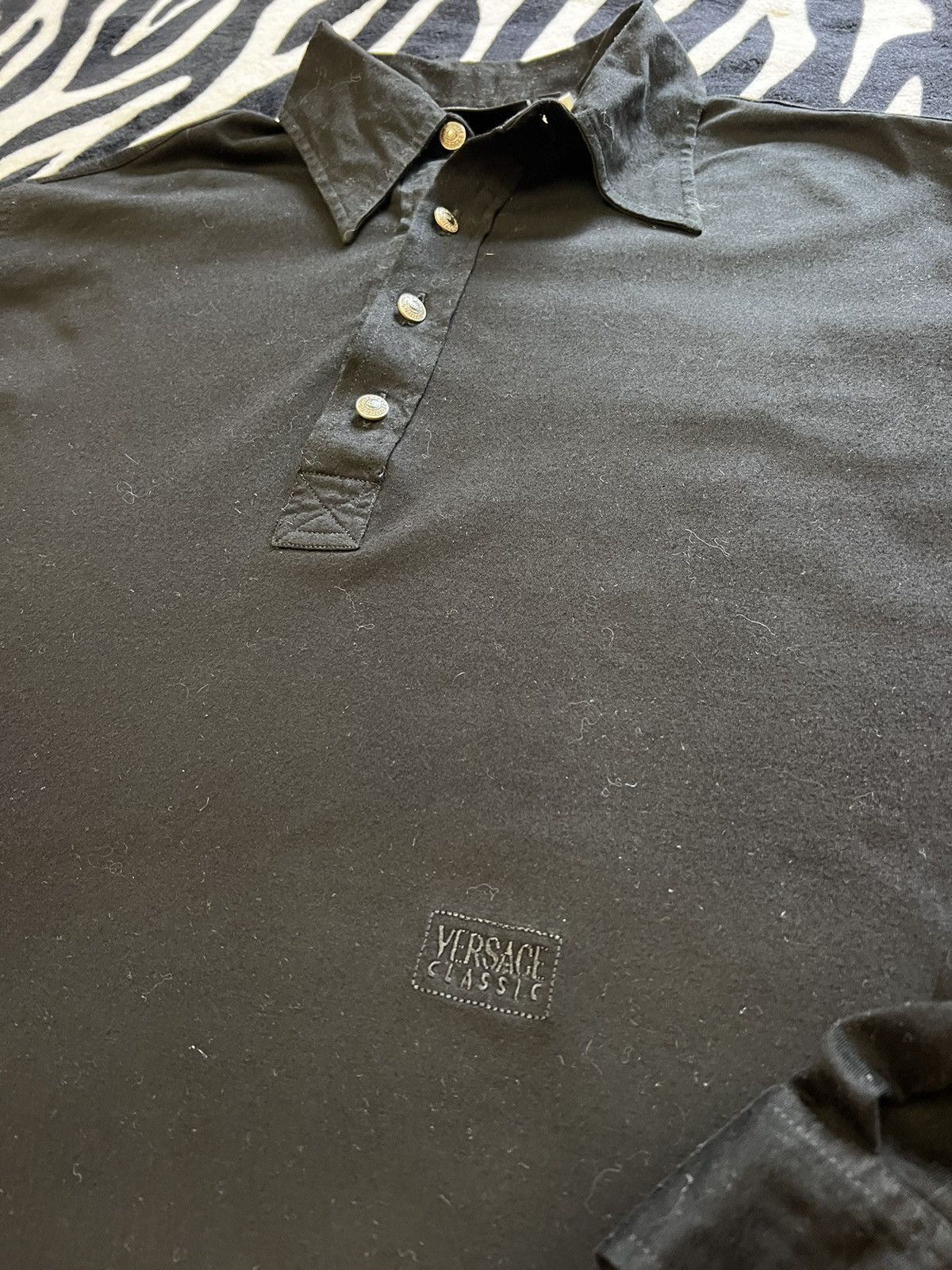 Versace × Versace Jeans Couture Versace Polo long sleeve t-shirt buttons classic v2 shirt Size US M / EU 48-50 / 2 - 5 Thumbnail