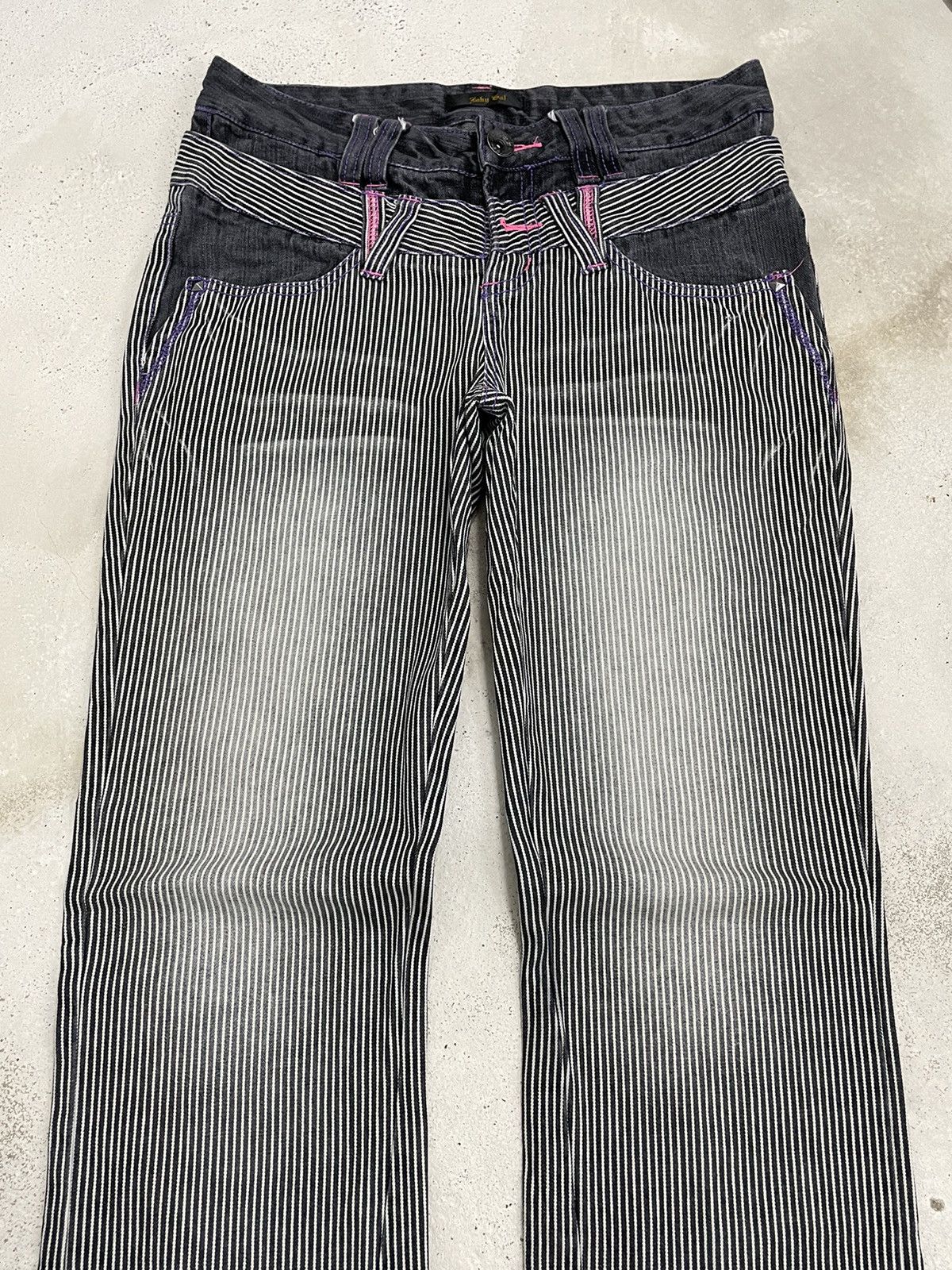 Hysteric Glamour × Japanese Brand Baby Gal Hickory Clone Devgru Y2K Surf Denim Size US 29 - 3 Thumbnail