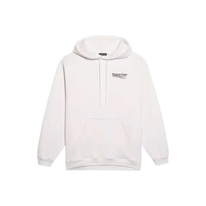 Balenciaga Balenciaga Women's Casual Hoodie in White 0079 Size S / US 4 / IT 40 - 1 Thumbnail