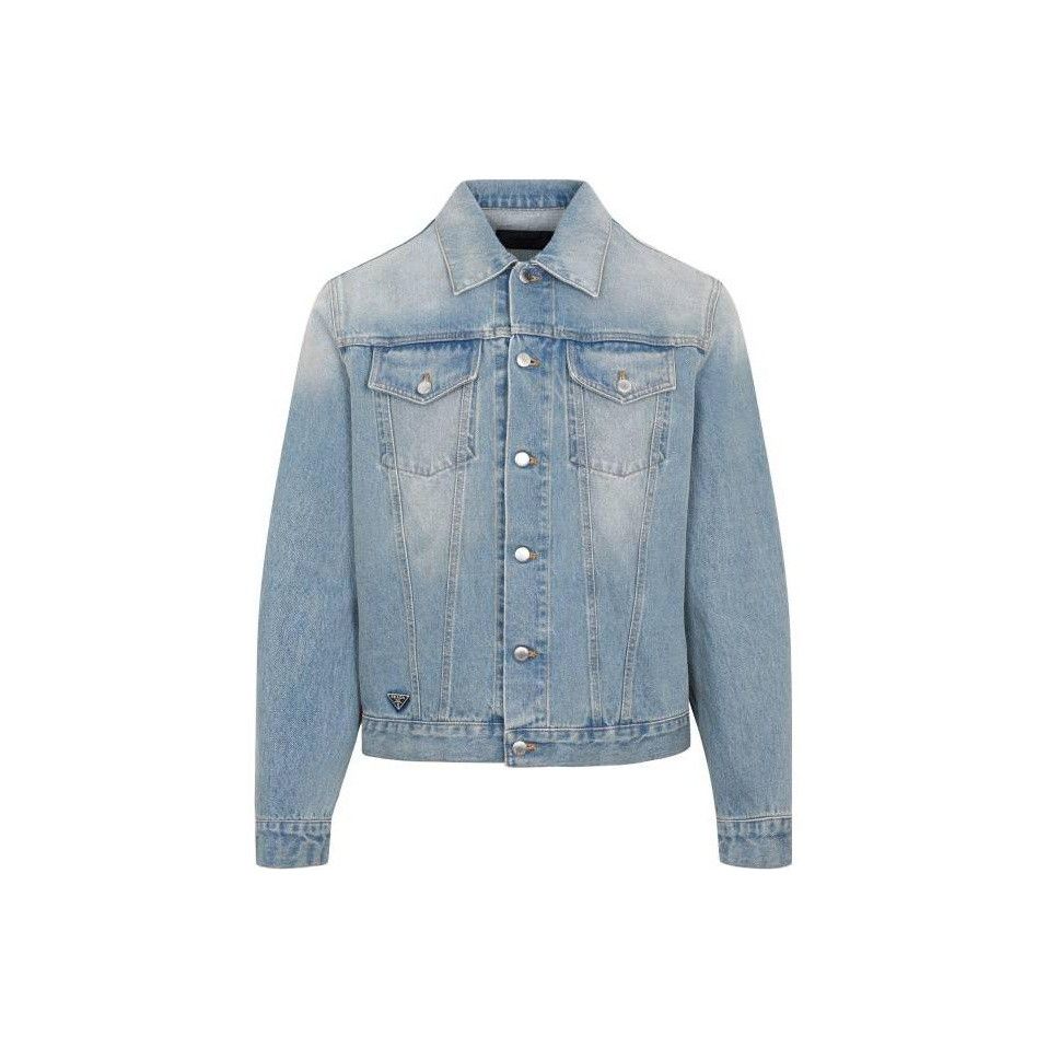 Prada Prada Denim Blouson Jacket Size M Size US M / EU 48-50 / 2 - 1 Thumbnail