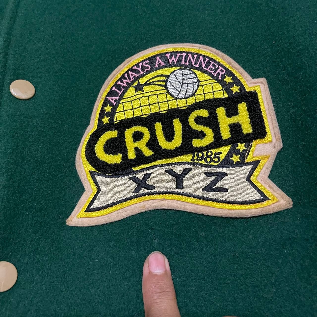 Japanese Brand Vintage 1985 Herox Tokyo Japan Crush Varsity Jacket Size US L / EU 52-54 / 3 - 11 Thumbnail