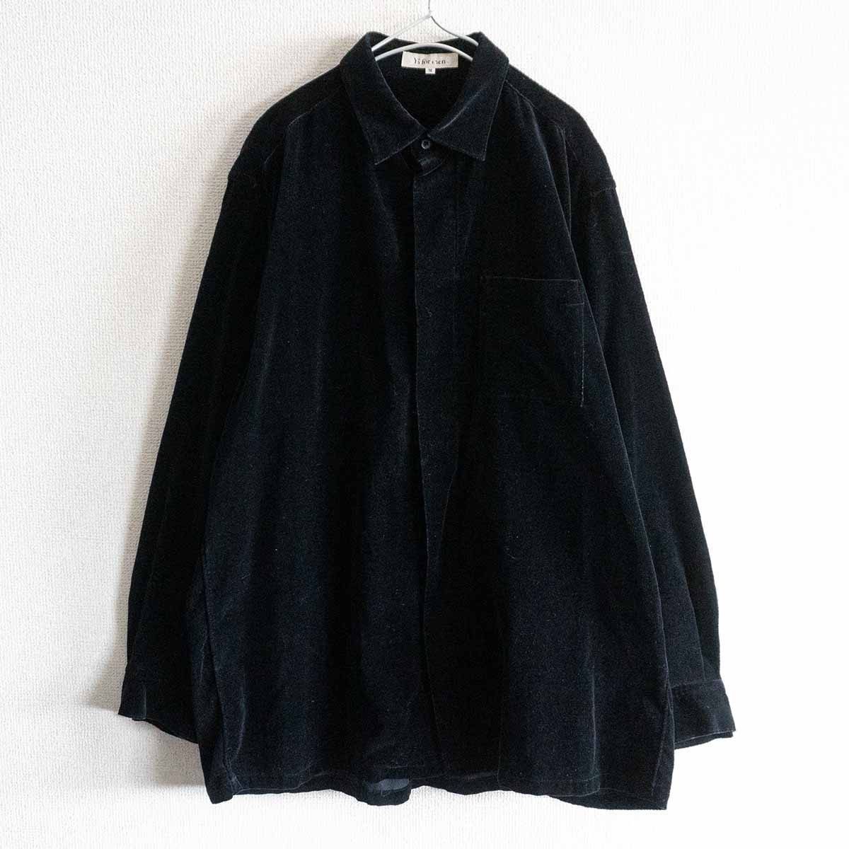 Yohji Yamamoto Y's for men oversilhouette velor shirt Size US M / EU 48-50 / 2 - 1 Thumbnail