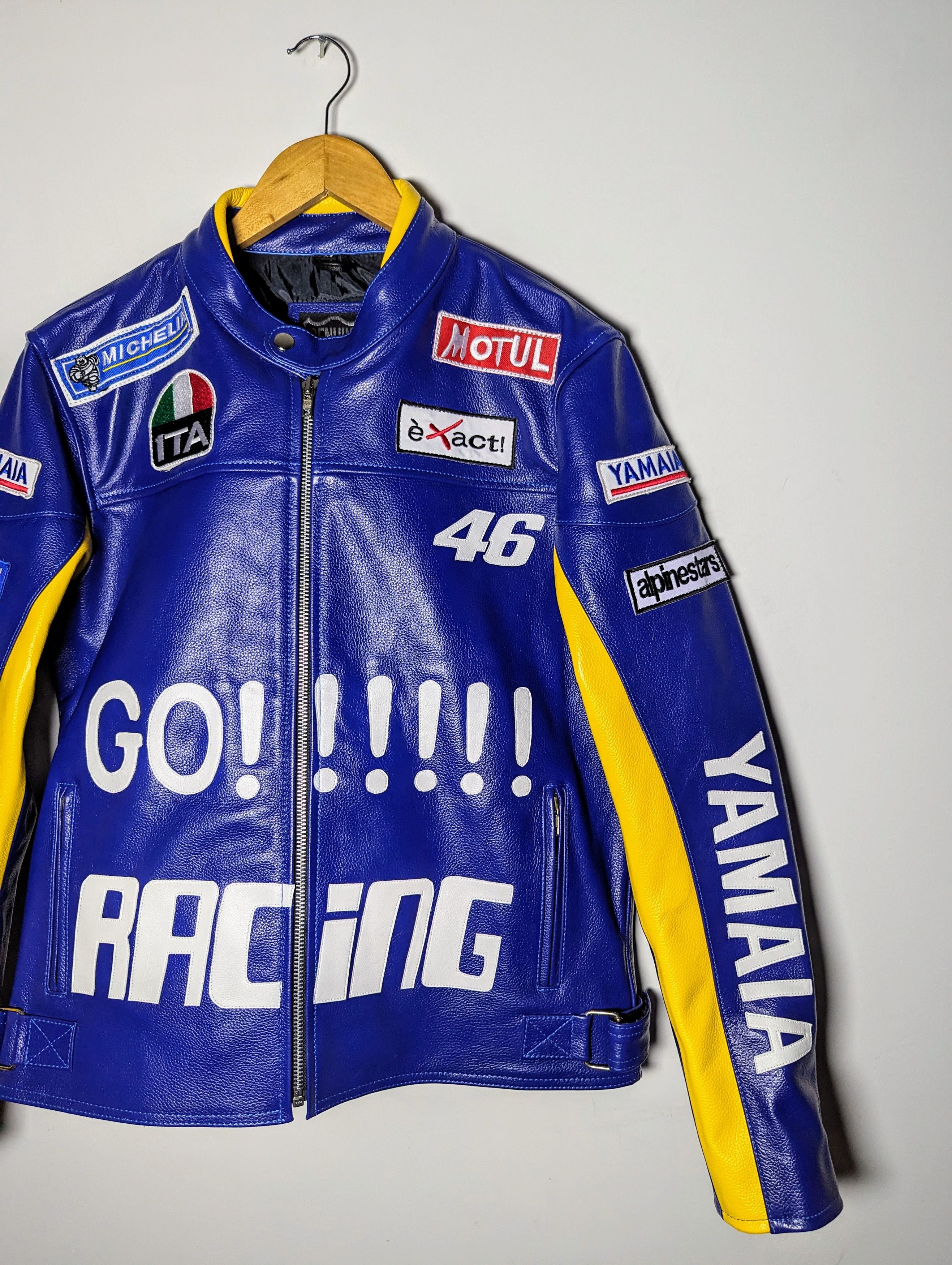 Yamaha 🔥🔥 YAMAHA 🔥🔥 RACING LEATHER JACKET RARE Size US L / EU 52-54 / 3 - 3 Thumbnail