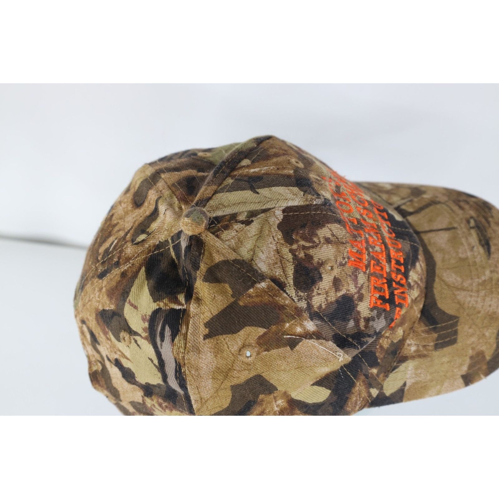 Vintage Vintage 90s Mattoxs Firearm School Camouflage Hat Size ONE SIZE - 7 Thumbnail