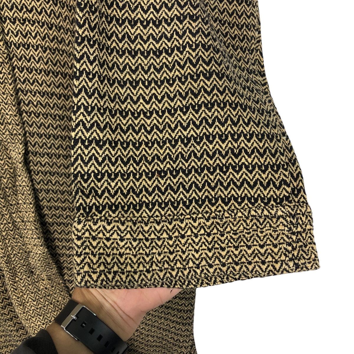 Japanese Brand × Vintage 📌Vintage Long Jacket Herringbone Unbranded Issey Miyake Size US M / EU 48-50 / 2 - 17 Thumbnail