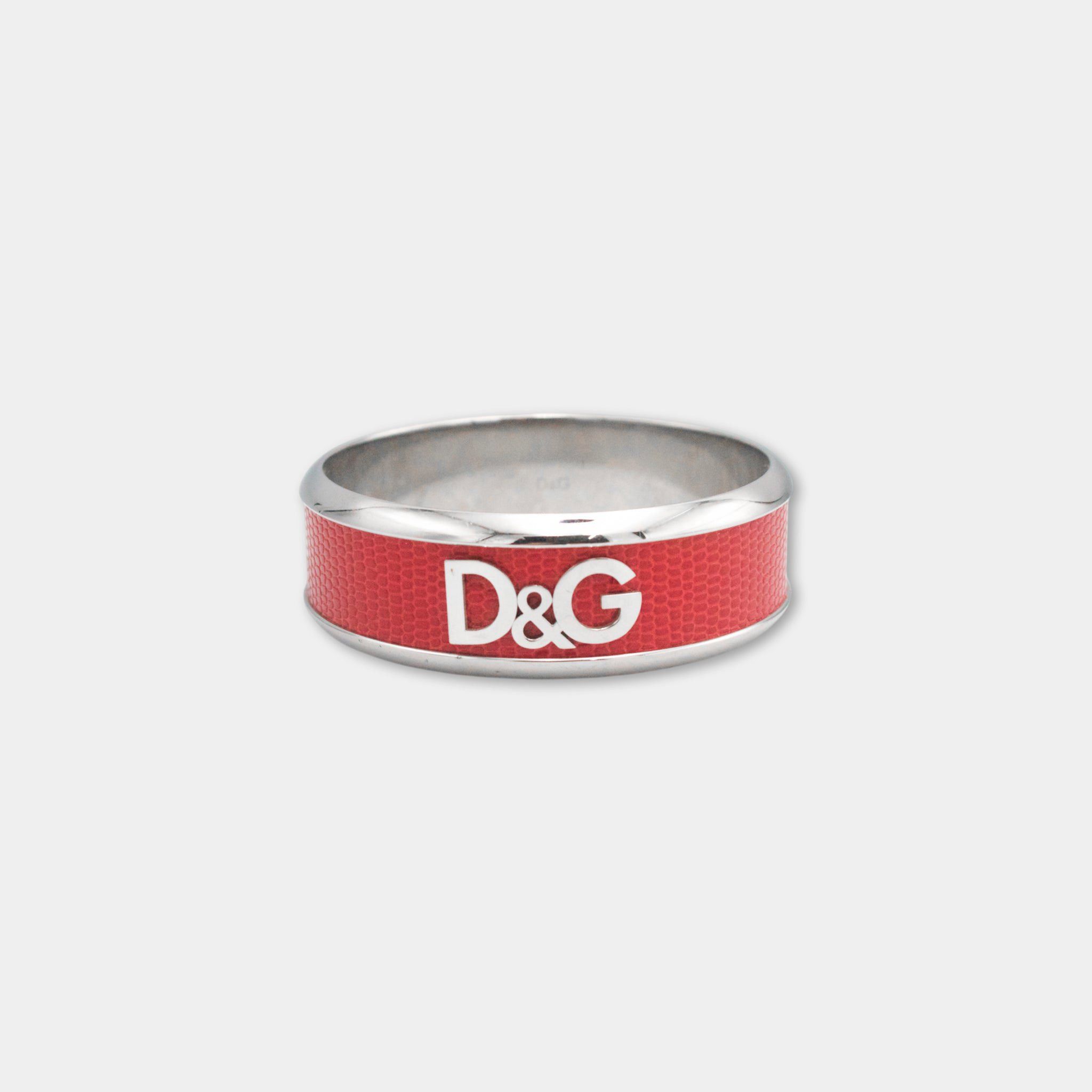 Dolce & Gabbana Dolce & Gabbana Red Leather Bracelet Size ONE SIZE - 1 Thumbnail