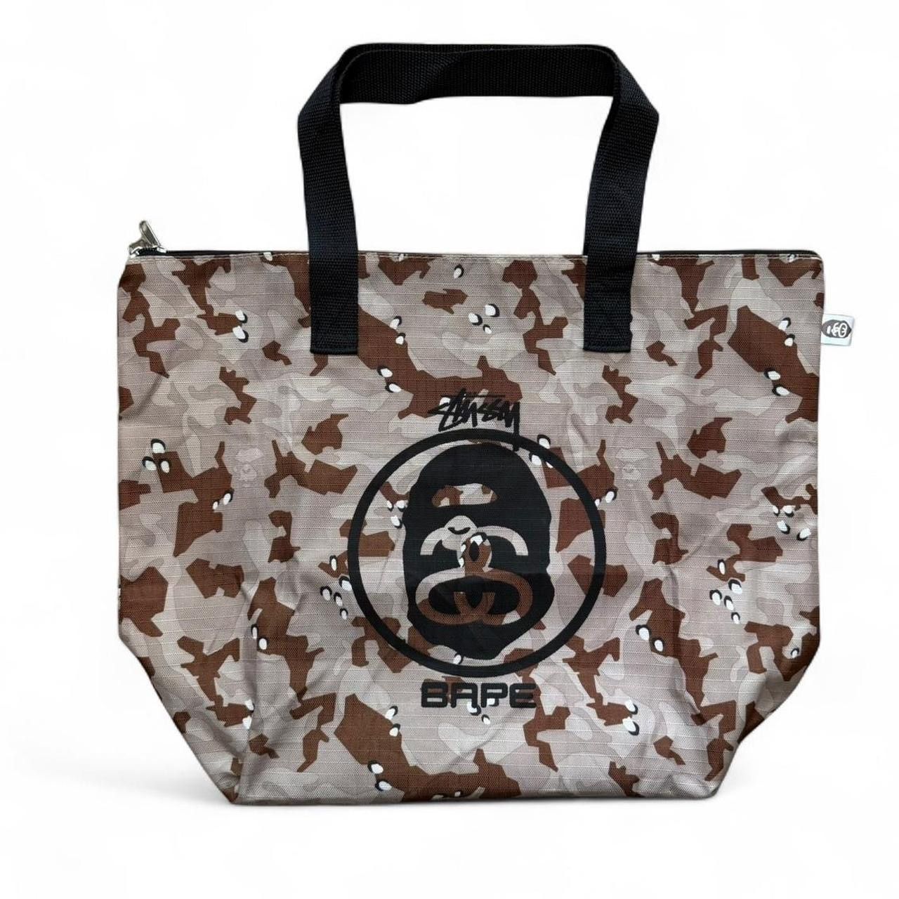 Bape Stussy Camo Tote Bag