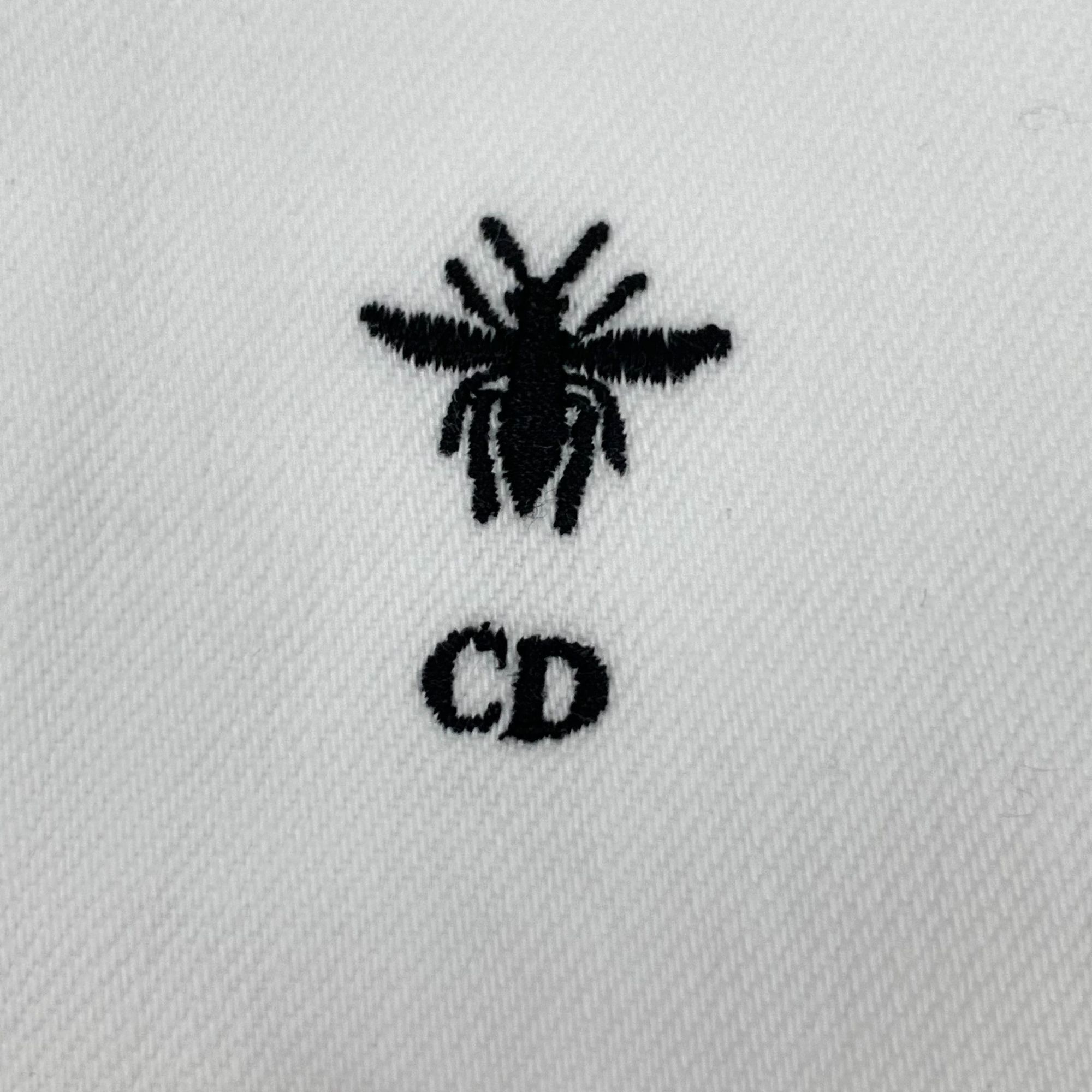 Dior Christian Dior White Logo Bee Embroidered Cotton Denim Jacke Size XS / US 0-2 / IT 36-38 - 5 Thumbnail