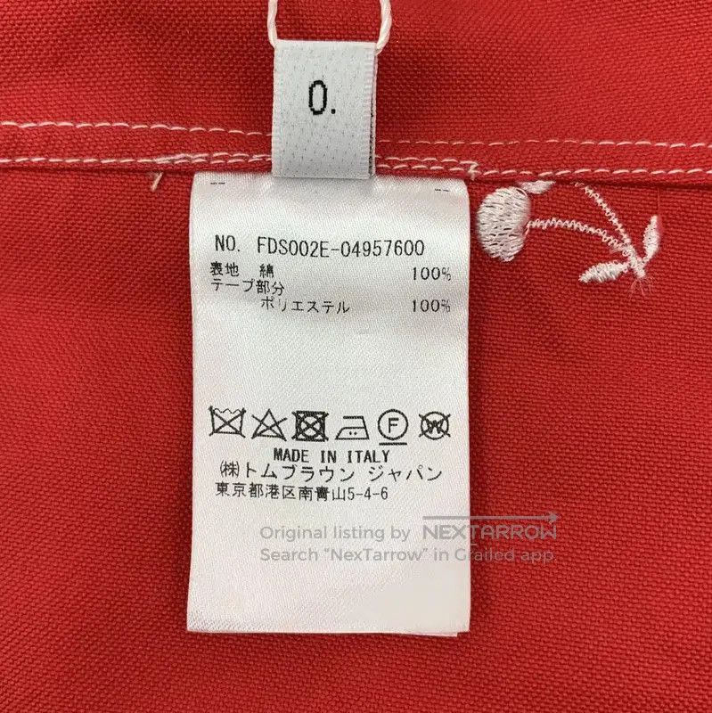 Thom Browne Thom Browne Red Cotton Women's Shirt . Size S / US 4 / IT 40 - 9 Thumbnail