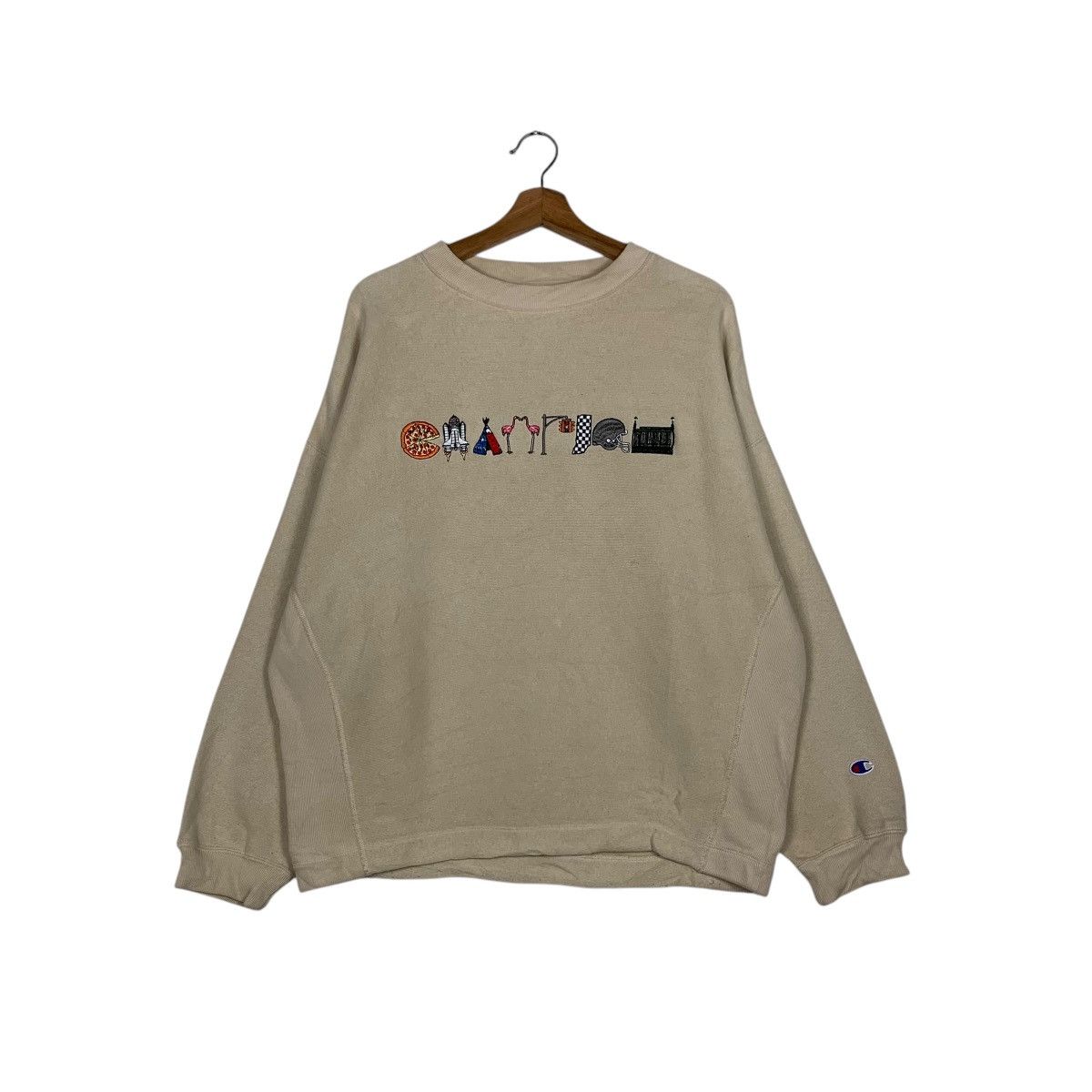 Champion CHAMPION Reverse Weave Embroidery Logo Sweatshirt #1444-C65 Size US M / EU 48-50 / 2 - 1 Thumbnail
