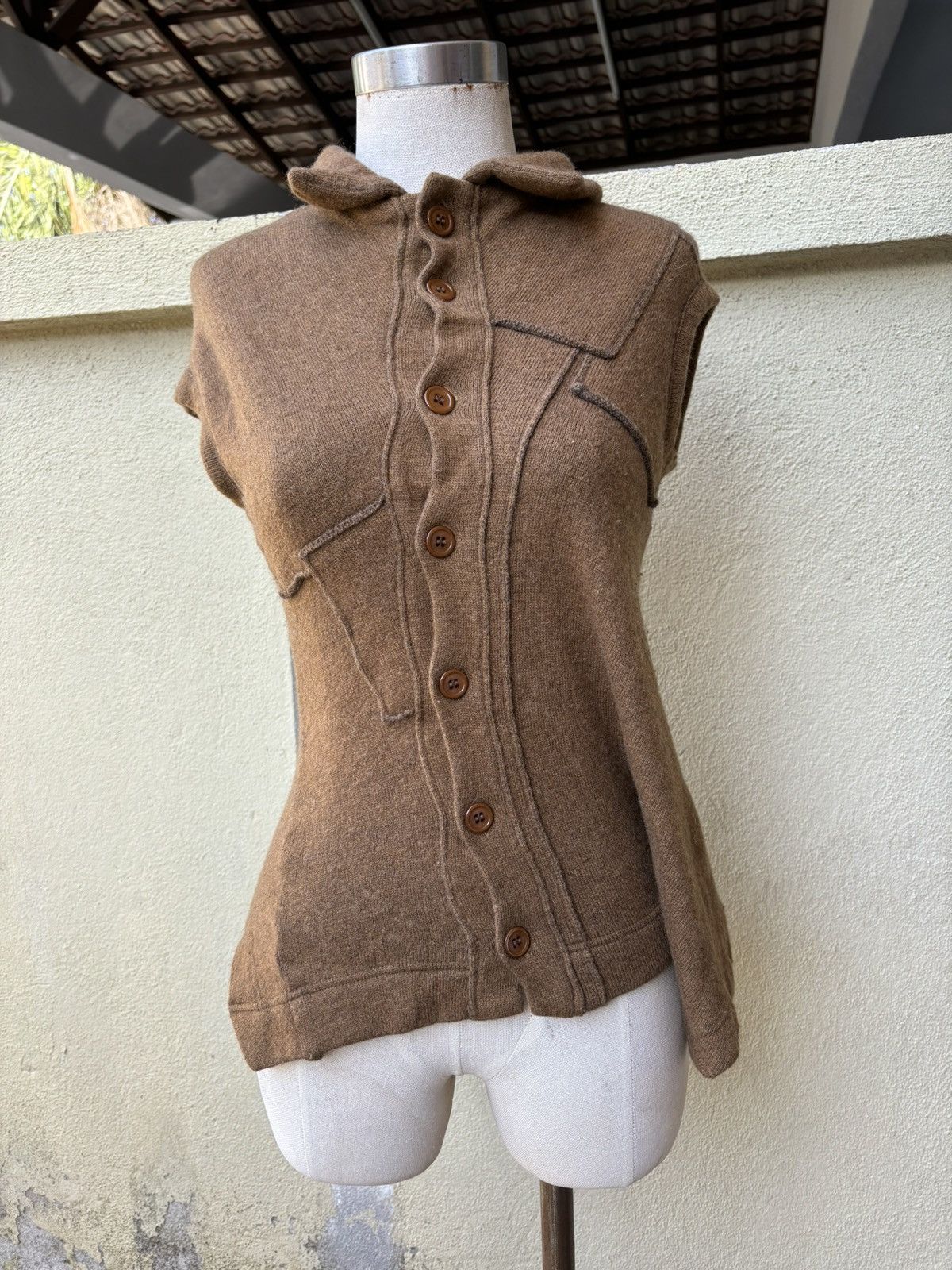 Yohji Yamamoto Reconstructed wool blouse Size M / US 6-8 / IT 42-44 - 1 Thumbnail