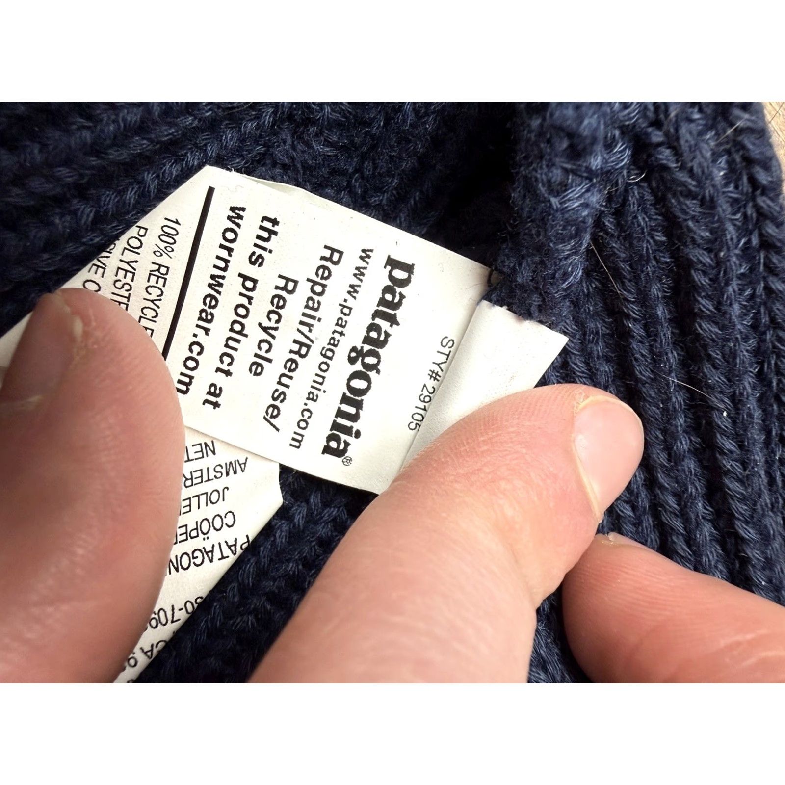 Patagonia Patagonia Beanie Fisherman Rolled Navy Blue One Size Unisex Adults Mens Womens Holiday 0 Size ONE SIZE - 3 Thumbnail