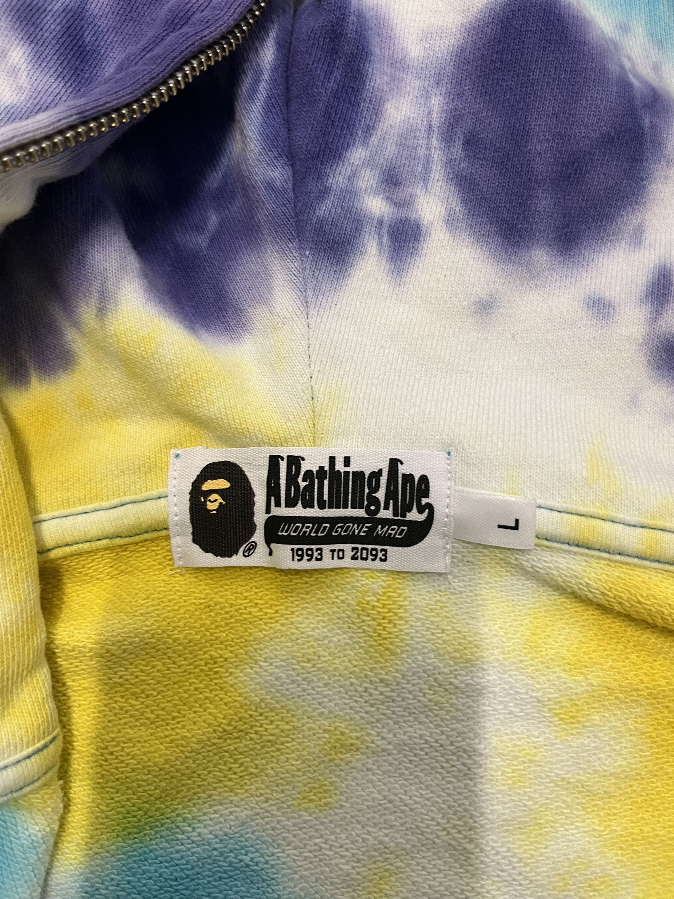 Bape Bape tie die hoodie a bathing ape L Size US L / EU 52-54 / 3 - 12 Thumbnail
