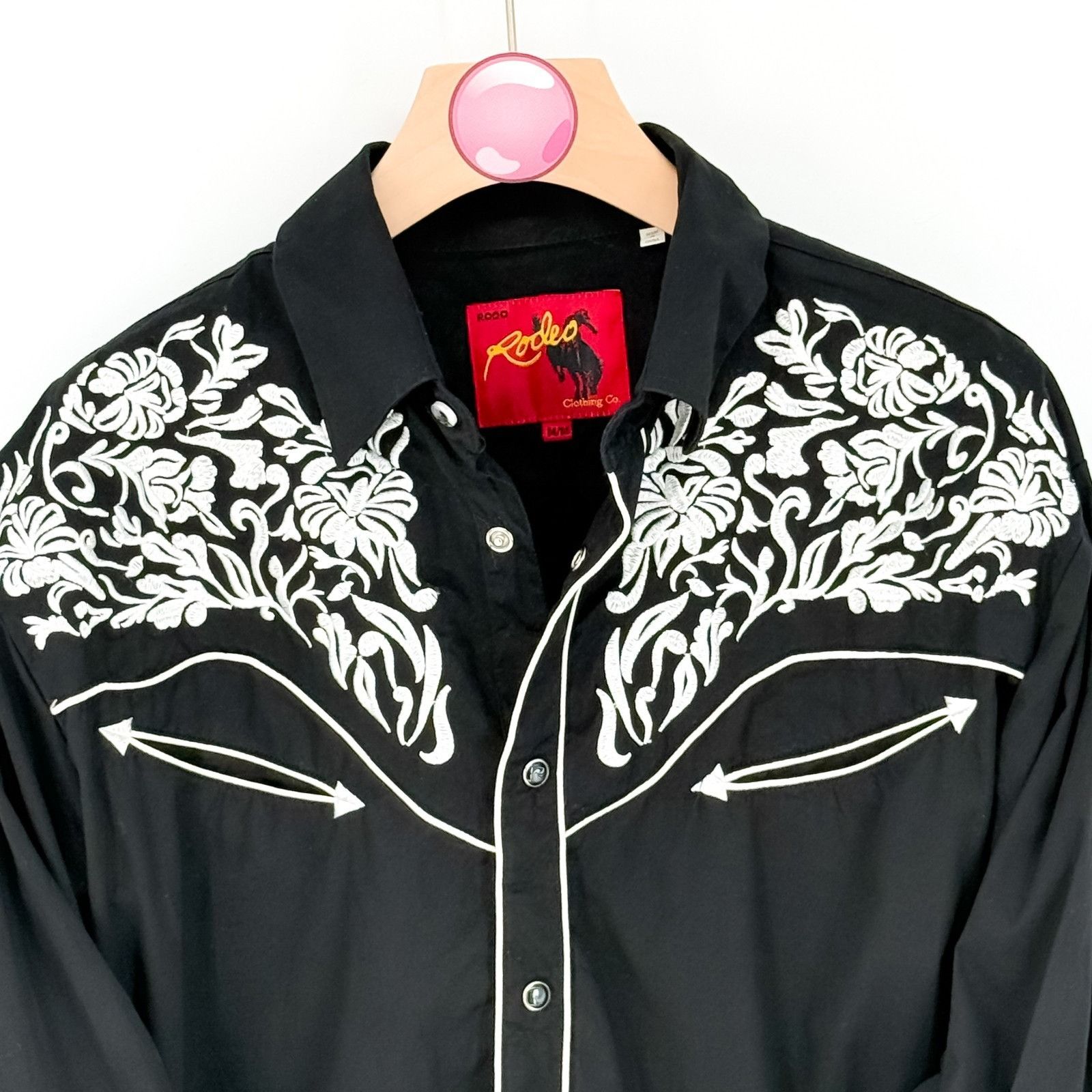 Other Rodeo Clothing RCCO Women's Long Sleeve Western Embroidered Size M / US 6-8 / IT 42-44 - 2 Thumbnail