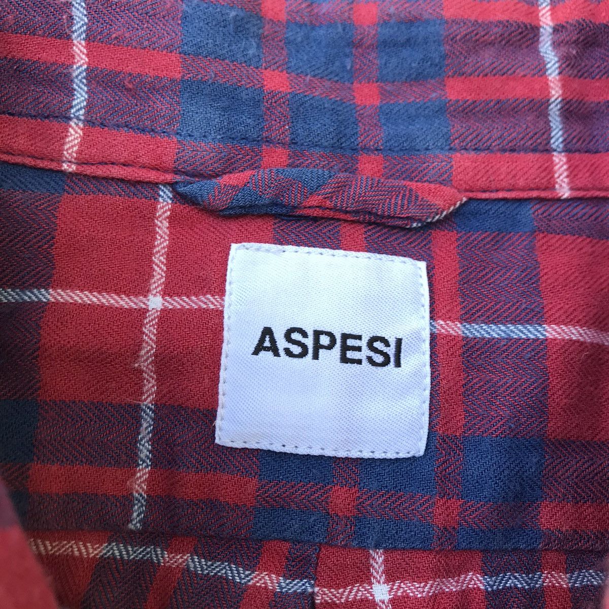 Aspesi × Flannel × Vintage Vintage aspesi alberto Aspesi Italy flannel Madrass Shirt Size US S / EU 44-46 / 1 - 4 Thumbnail