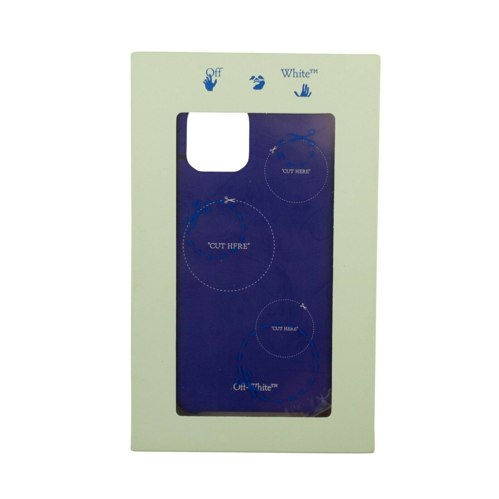 Off-White NIB C/O VIRGIL ABLOH Blue Cut Here iPhone 11 Pro Cover $130 Size ONE SIZE - 1 Thumbnail