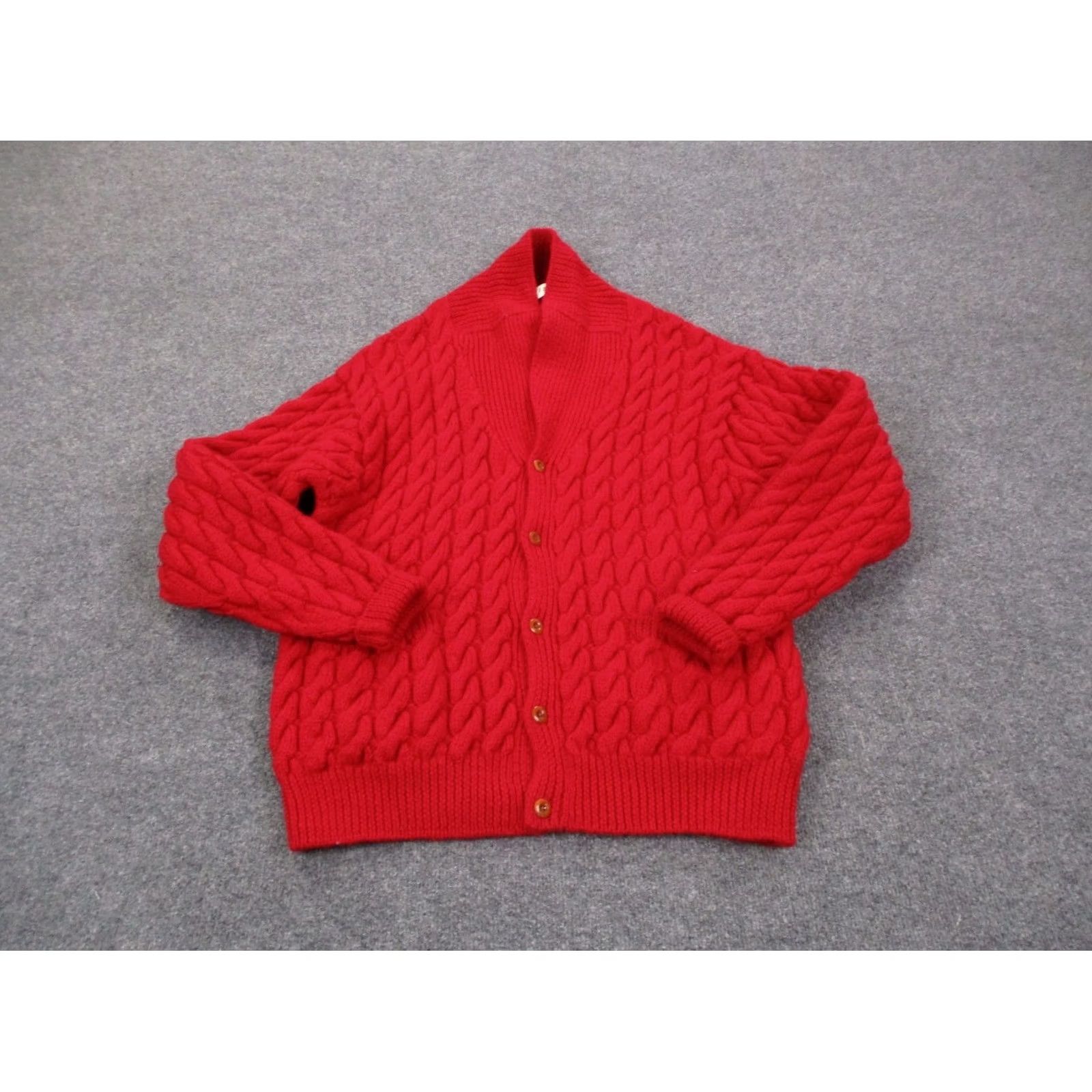 Orvis Orvis Sweater Men L Red Wool Heavy Fisherman Cardigan Knit Outdoor Casual Size US L / EU 52-54 / 3 - 2 Thumbnail