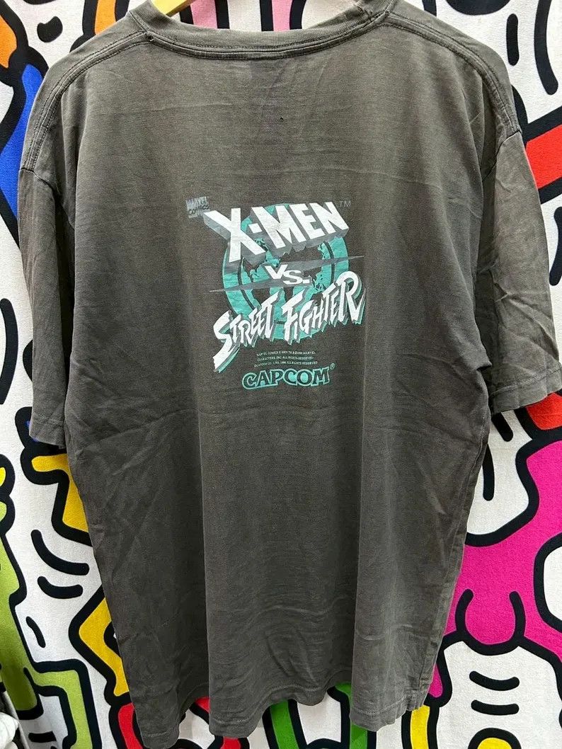 Vintage Vintage 1996 X-Men VS Street Fighter tshirt size L Size US L / EU 52-54 / 3 - 3 Thumbnail