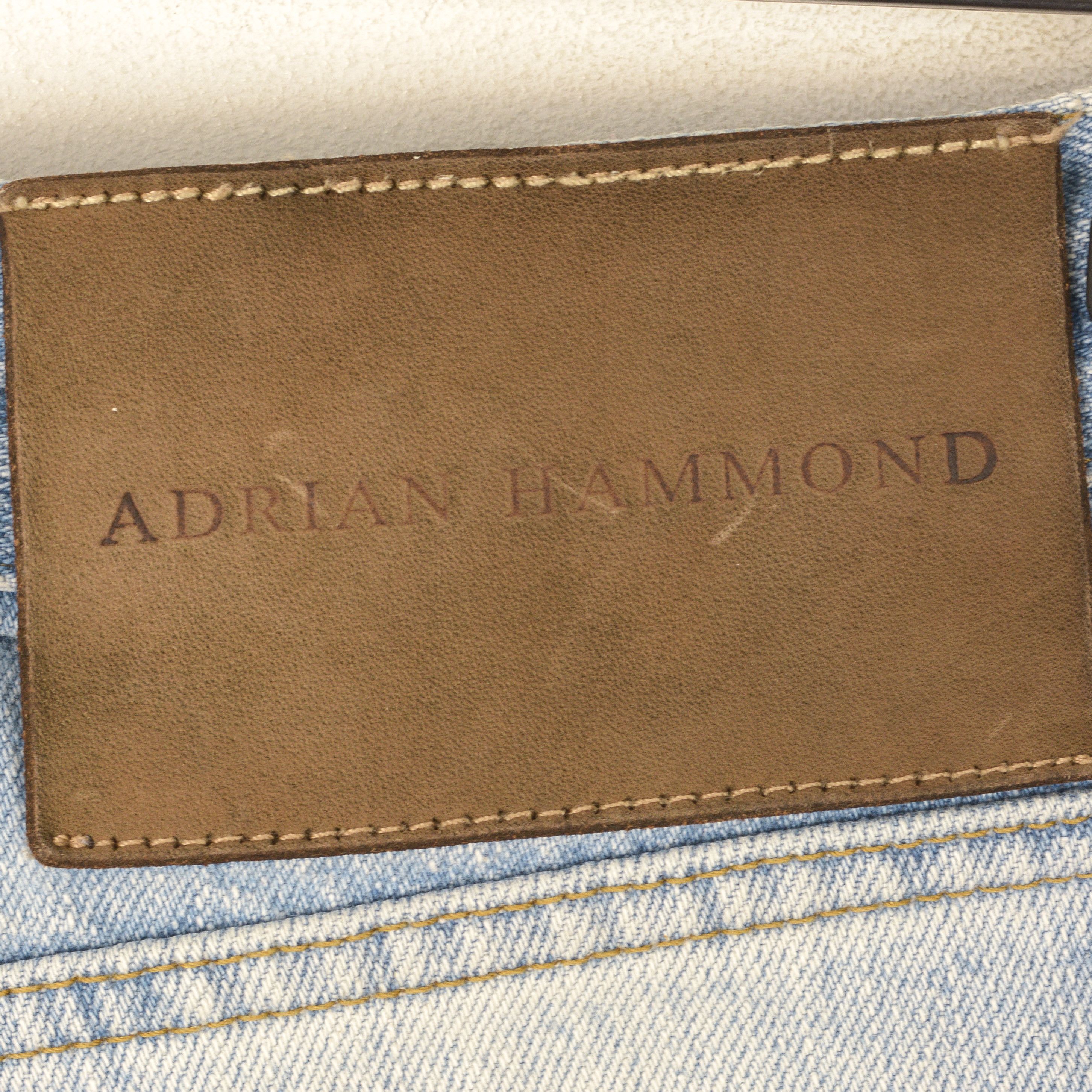 Designer Adrian Hammond W32 L34 Regular Tapered Jean Pants Distressed Size US 32 / EU 48 - 5 Thumbnail