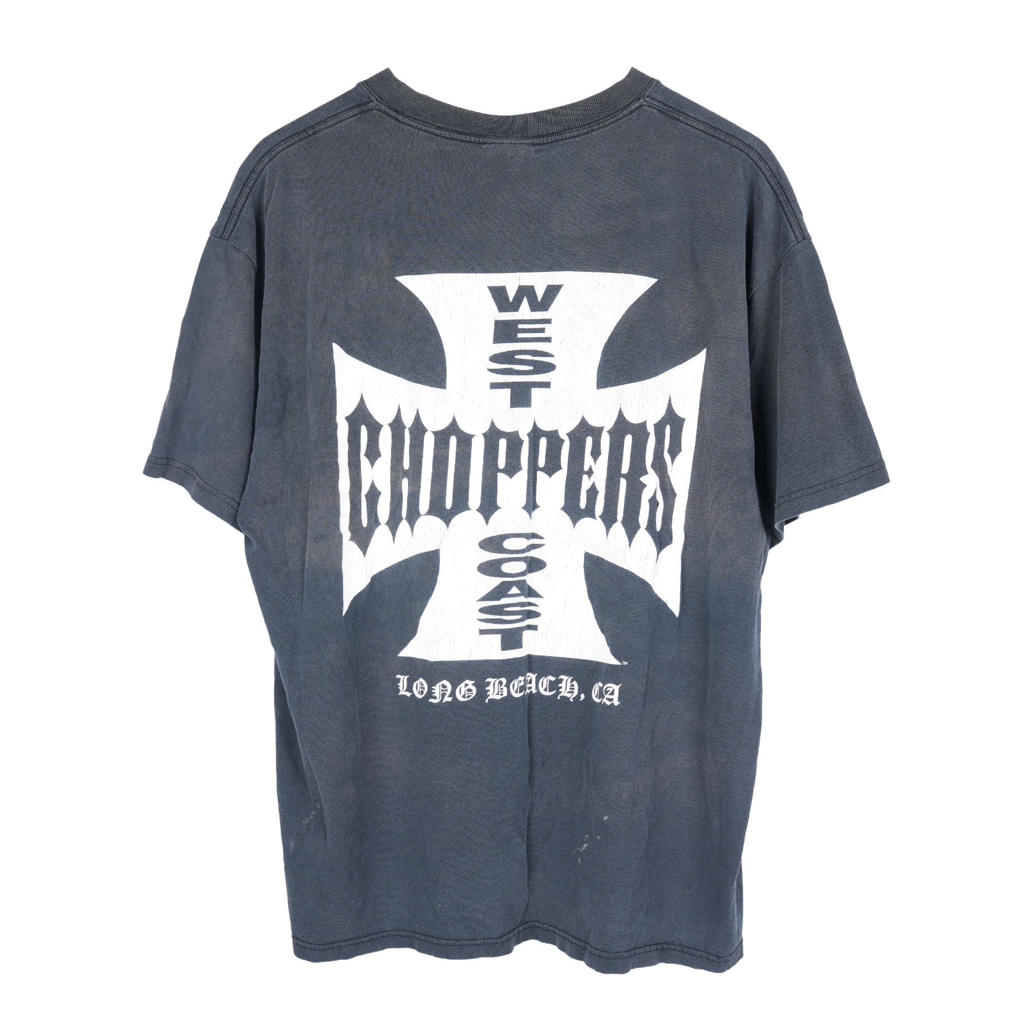 Vintage VINTAGE WEST COAST CHOPPERS WCC FADED THRASHED T-SHIRT Size US XL / EU 56 / 4 - 2 Thumbnail