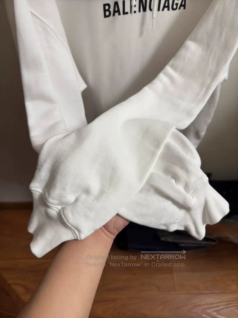 Balenciaga Balenciaga Classic White Snap Button Sweater Size US M / EU 48-50 / 2 - 5 Thumbnail
