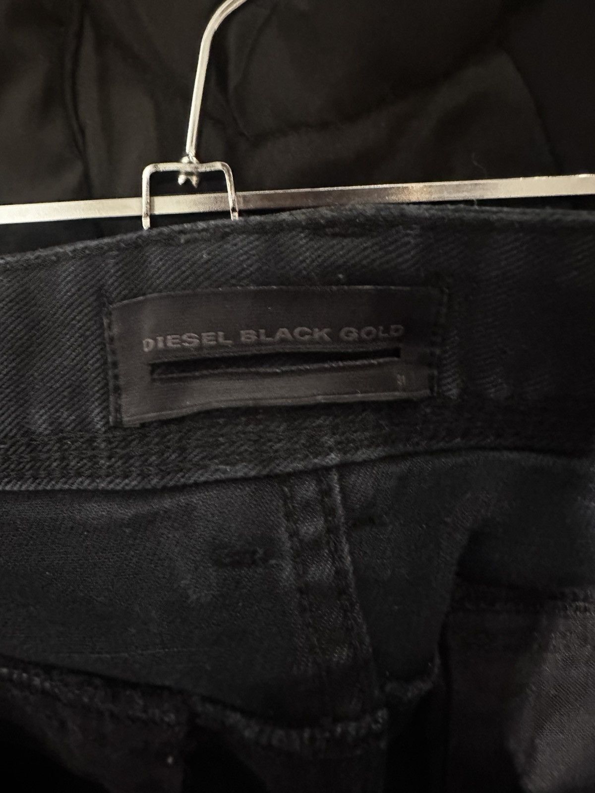 Diesel Black Gold Diesel Distressed Waxed Biker Zip Denim Jeans Size US 32 / EU 48 - 6 Thumbnail