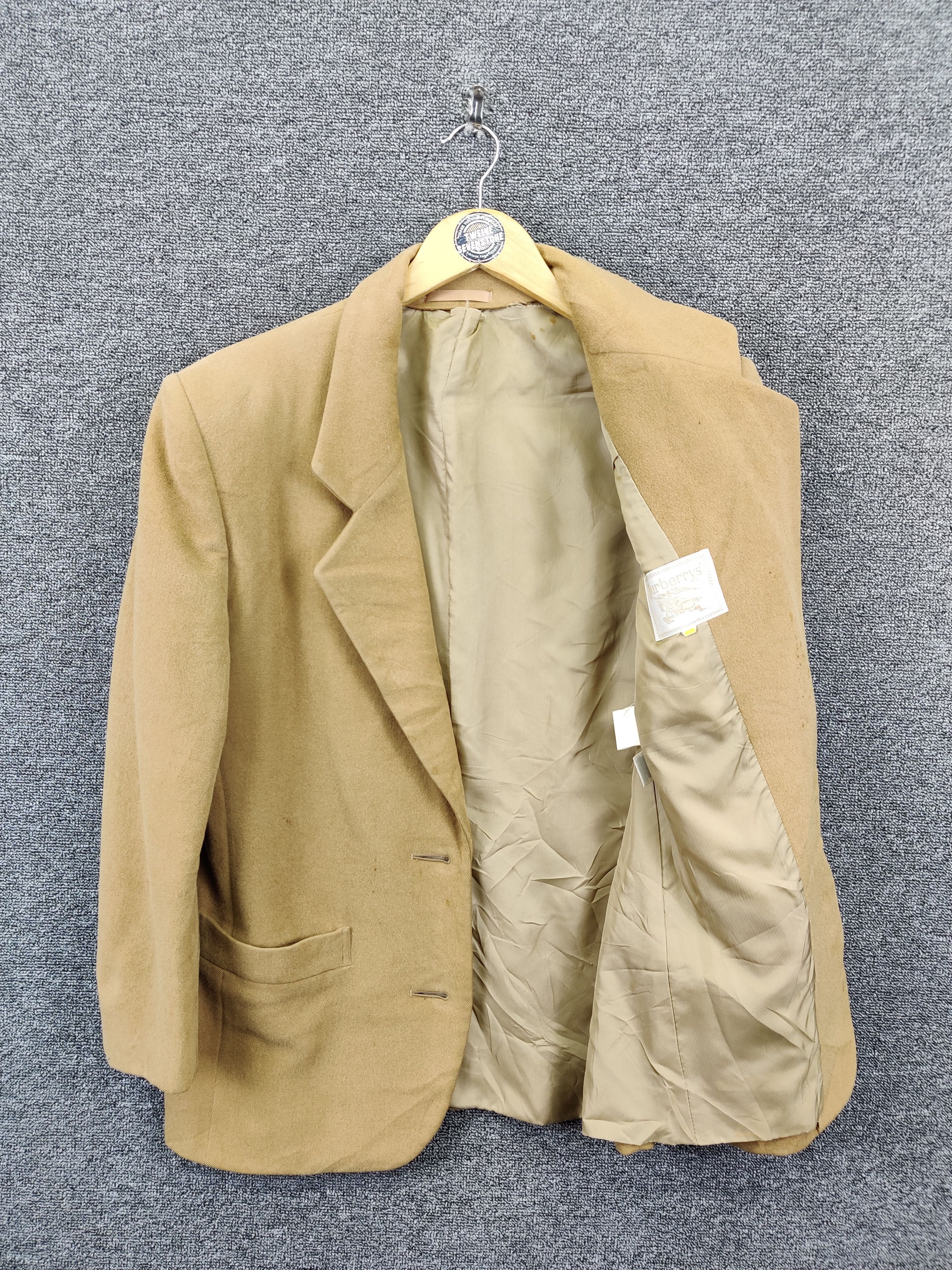 Burberry Vintage Burberrys Beige Wool Single Breasted Blazer Size US M / EU 48-50 / 2 - 7 Thumbnail