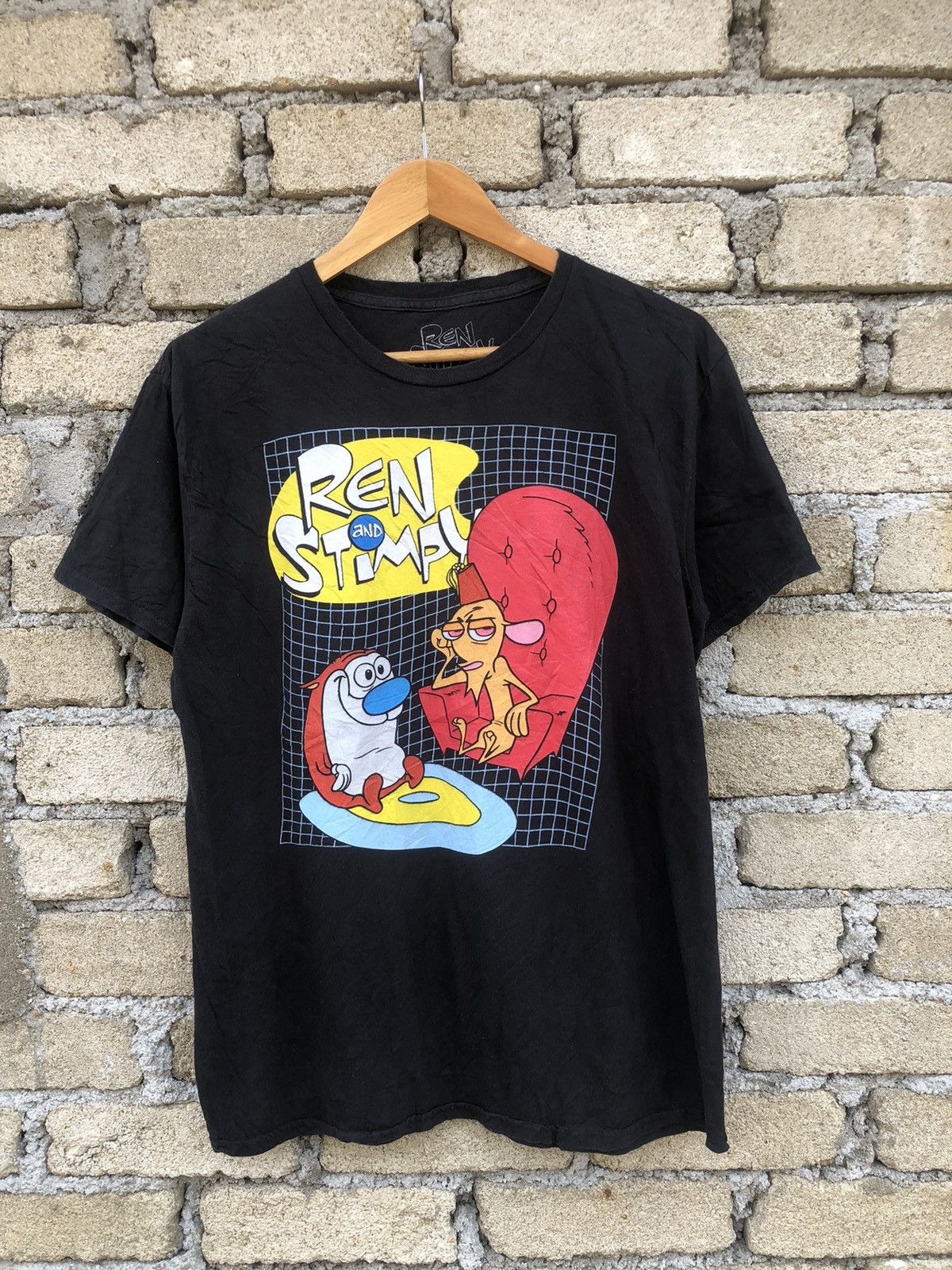Cartoon Network Vintage Y2K Ren And Stimpy Cartoon Tshirt Size US L / EU 52-54 / 3 - 1 Thumbnail