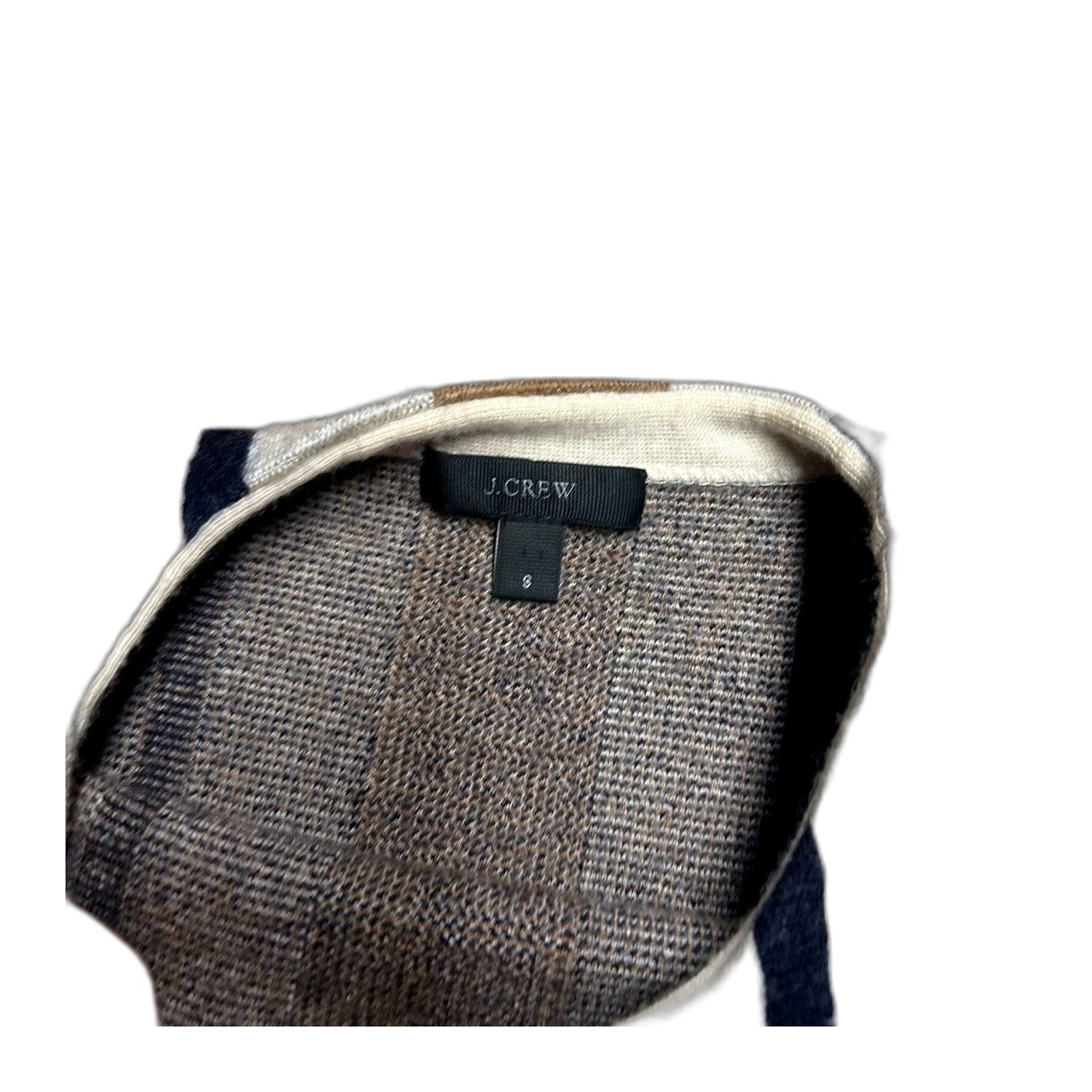 J.Crew J. Crew 100% Merino Wool Brown Striped Sweater Women's Small Size US S / EU 44-46 / 1 - 3 Thumbnail