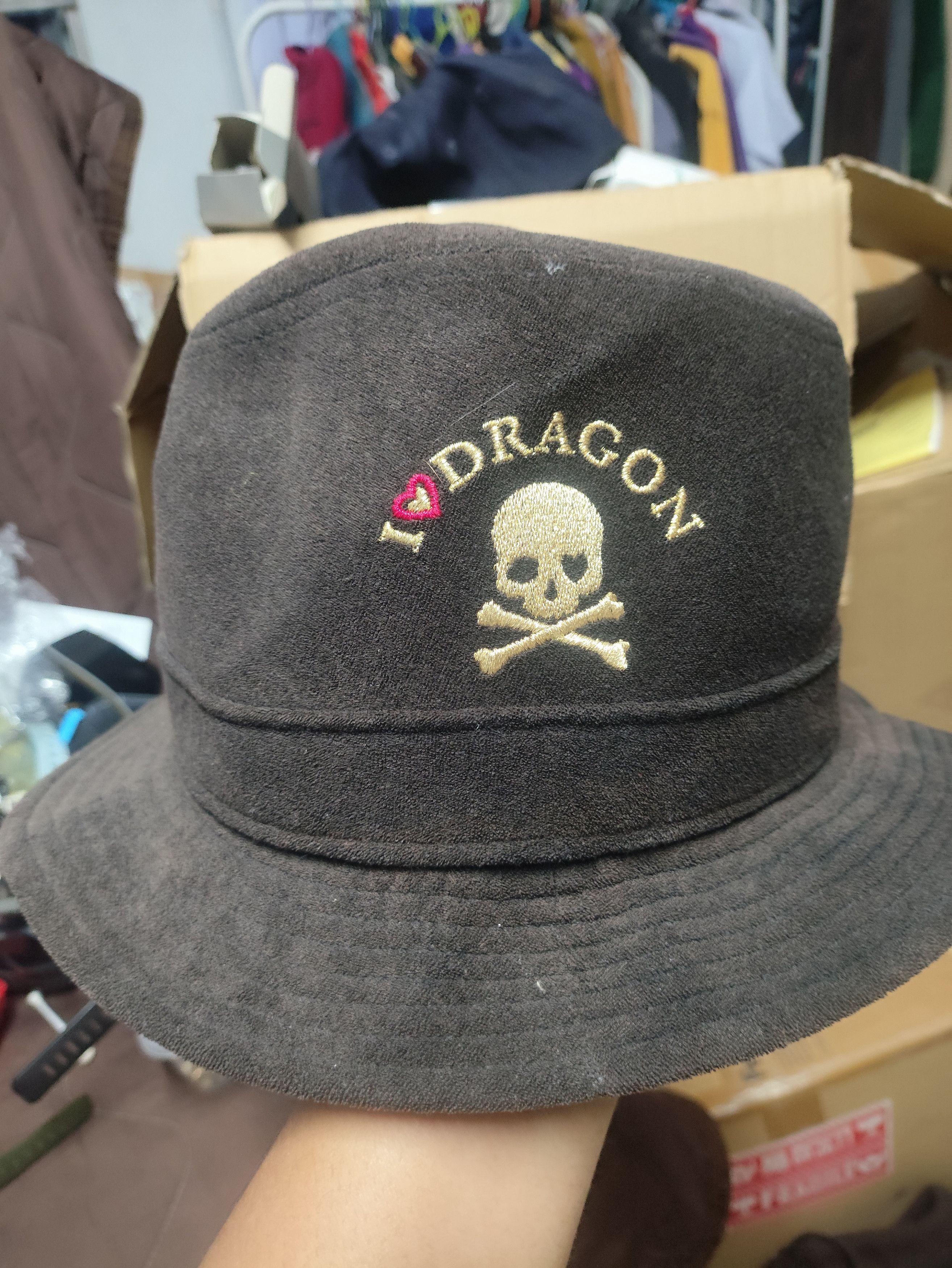 Other × Vintage DRAGON ❌ SKULLS HAT KYOTO JAPAN (RARE ITEM) Size ONE SIZE - 4 Thumbnail