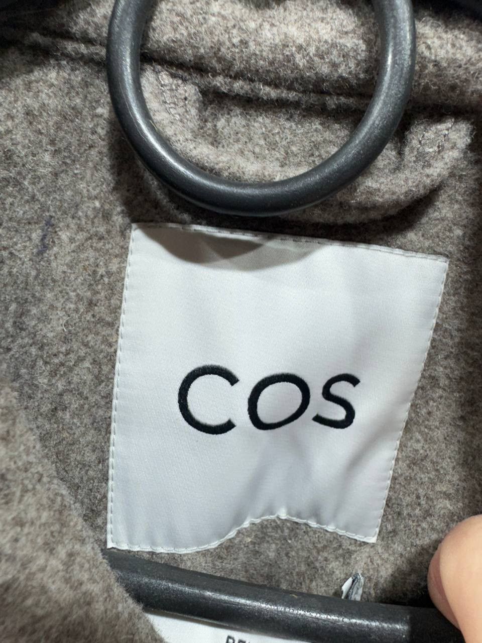 Cos COS RELAXED-FIT WOOL OVERSHIRT DARK BEIGE Size US M / EU 48-50 / 2 - 4 Thumbnail