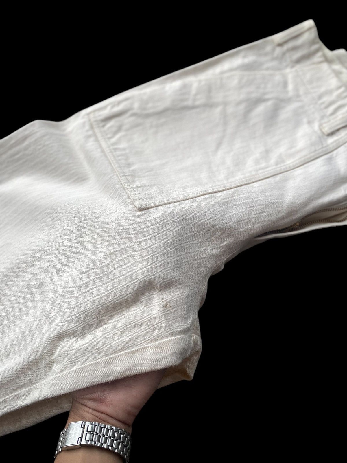 STILL BY HAND still by hand heringbone fatigue pants Size US 35 - 12 Thumbnail