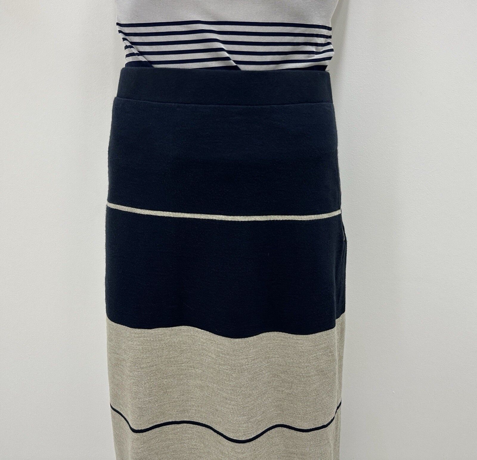 Acne Studios ACNE Nico F Striped Paw11 Long Skirt Maxi Cotton Blend Size 27" / US 4 / IT 40 - 10 Thumbnail