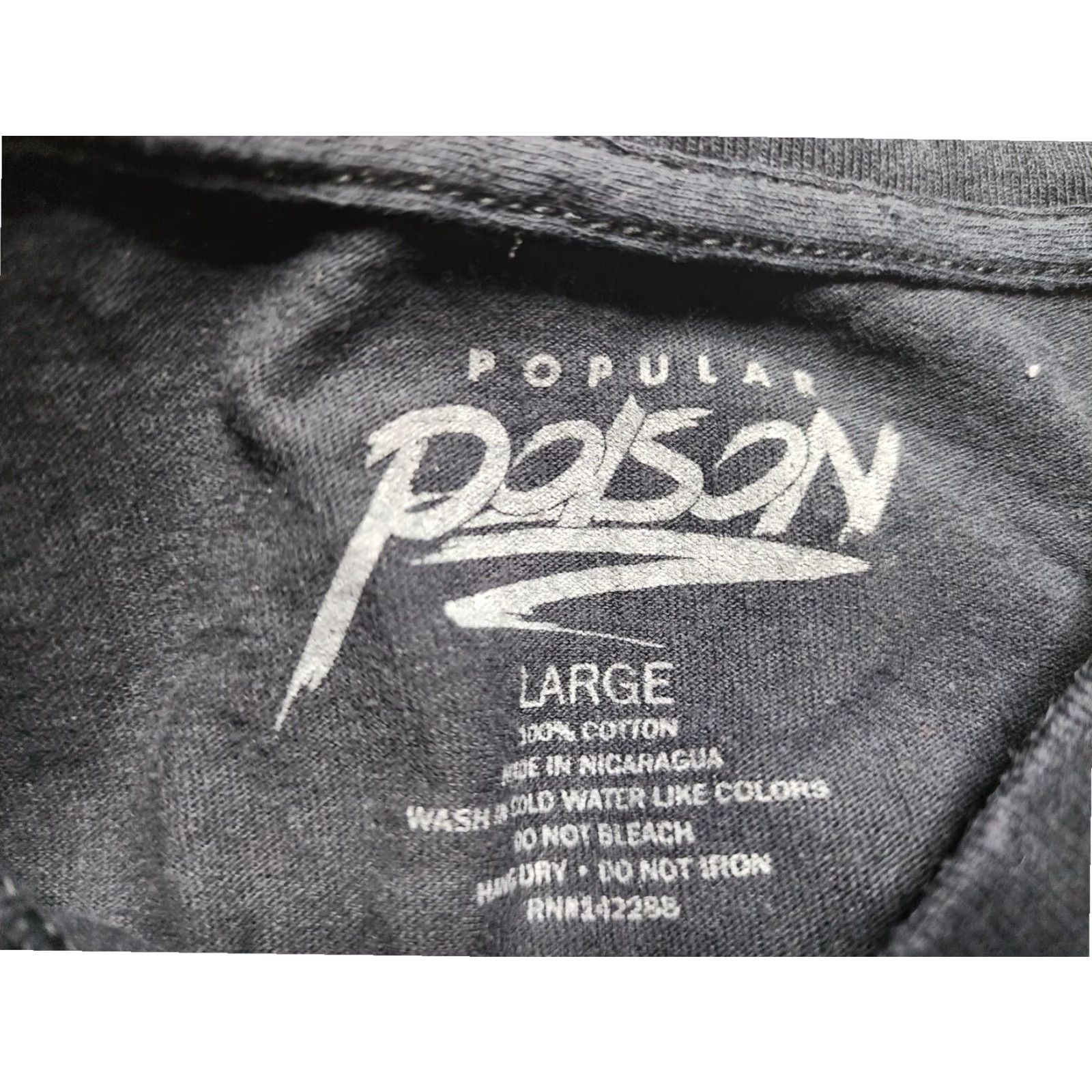 Vintage Popular Poison Happy Saturday The 14th Funny Clown Black Cotton T Shirt Mens L Size US L / EU 52-54 / 3 - 4 Thumbnail